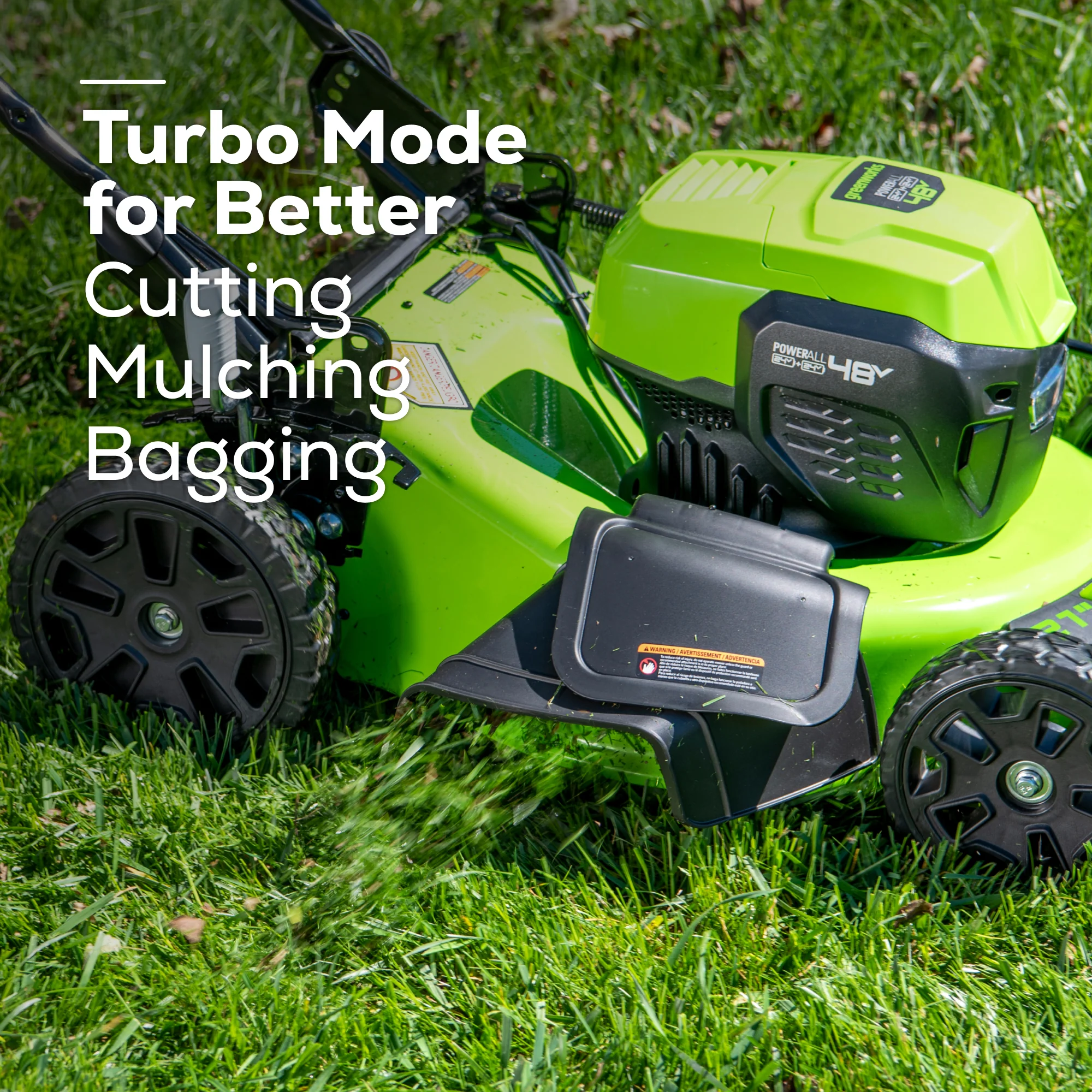 48V (2x24V) 21 Cordless Battery Self-Propelled Lawn Mower w/ Two (2) 5.0Ah USB Batteries & Dual Port Charger