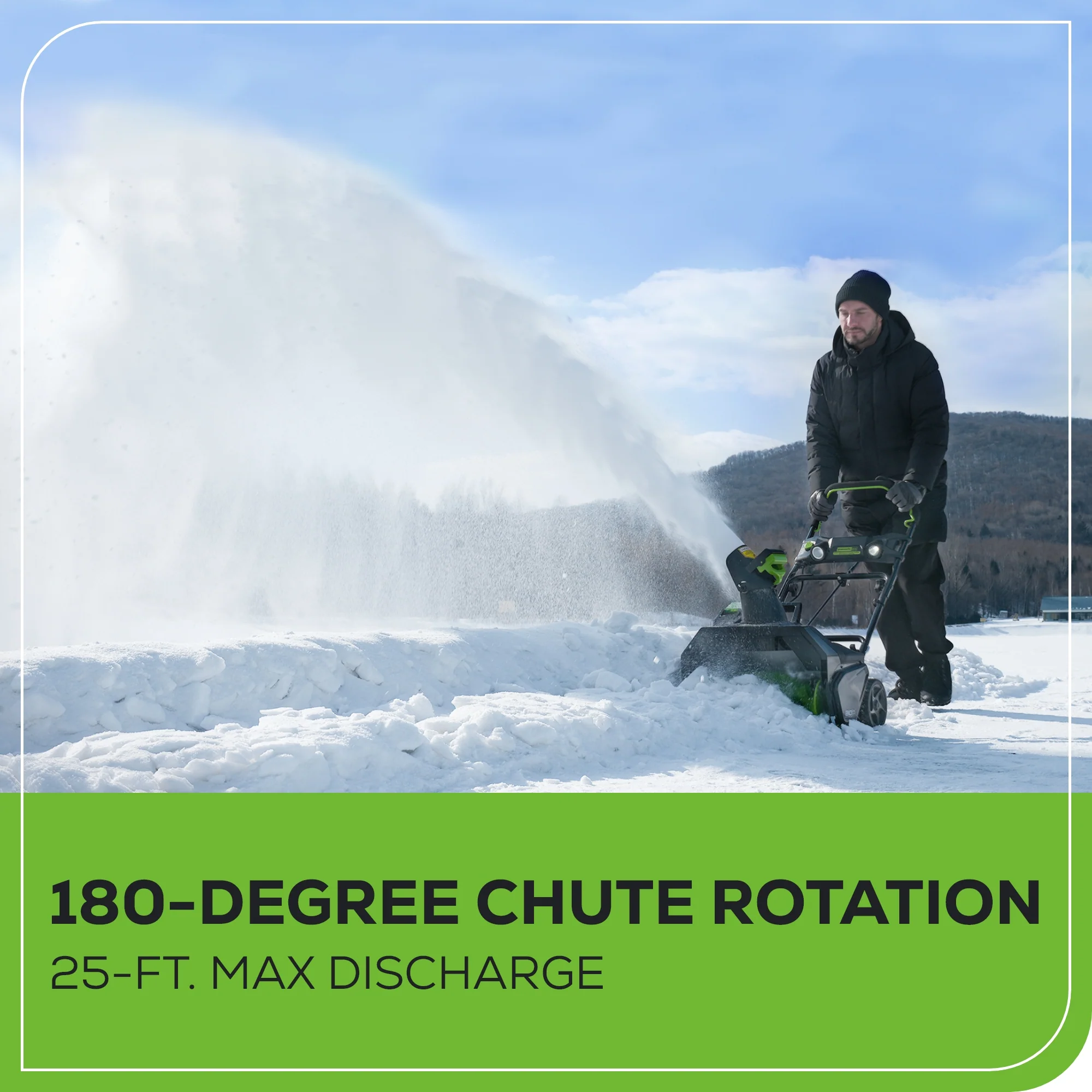 80V 20 Cordless Battery Single-Stage Snow Blower (Tool Only)