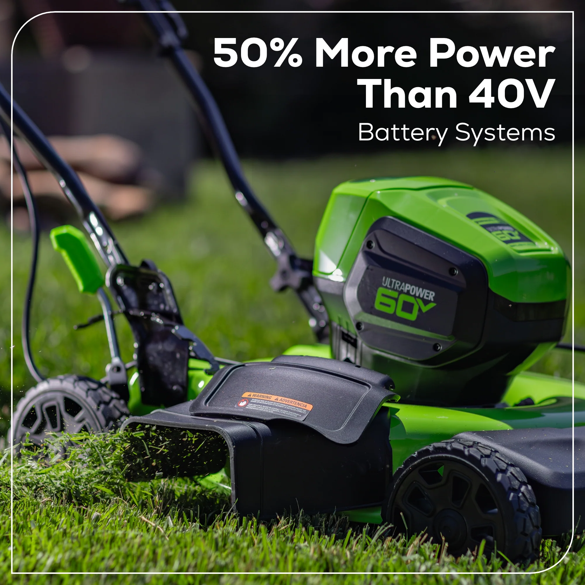 60V 19 Cordless Battery Push Lawn Mower w/ 5.0Ah Battery & Charger