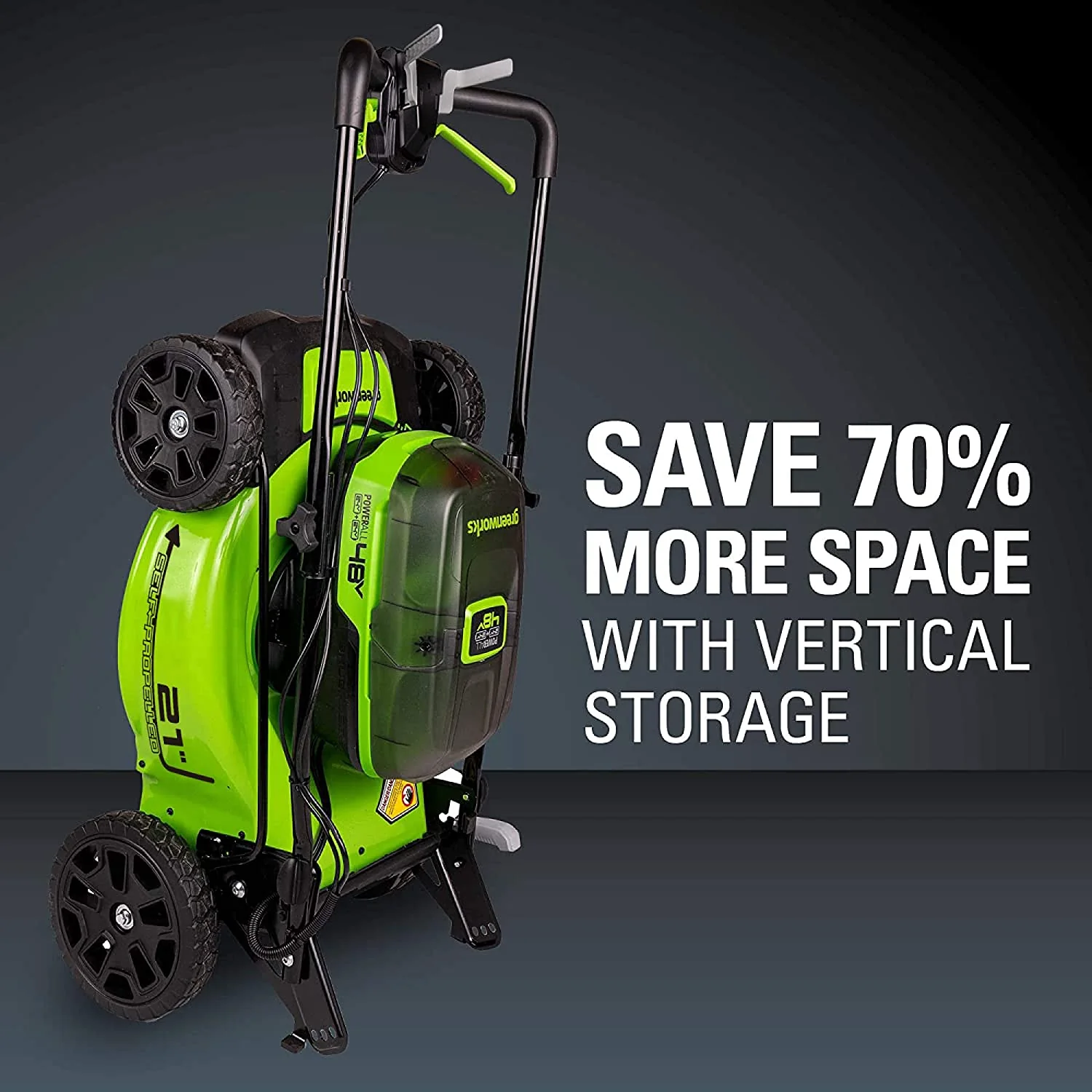 48V (2x24V) 21 Cordless Battery Self-Propelled Lawn Mower w/ (4) 4.0Ah Batteries & (2) Dual Port Chargers