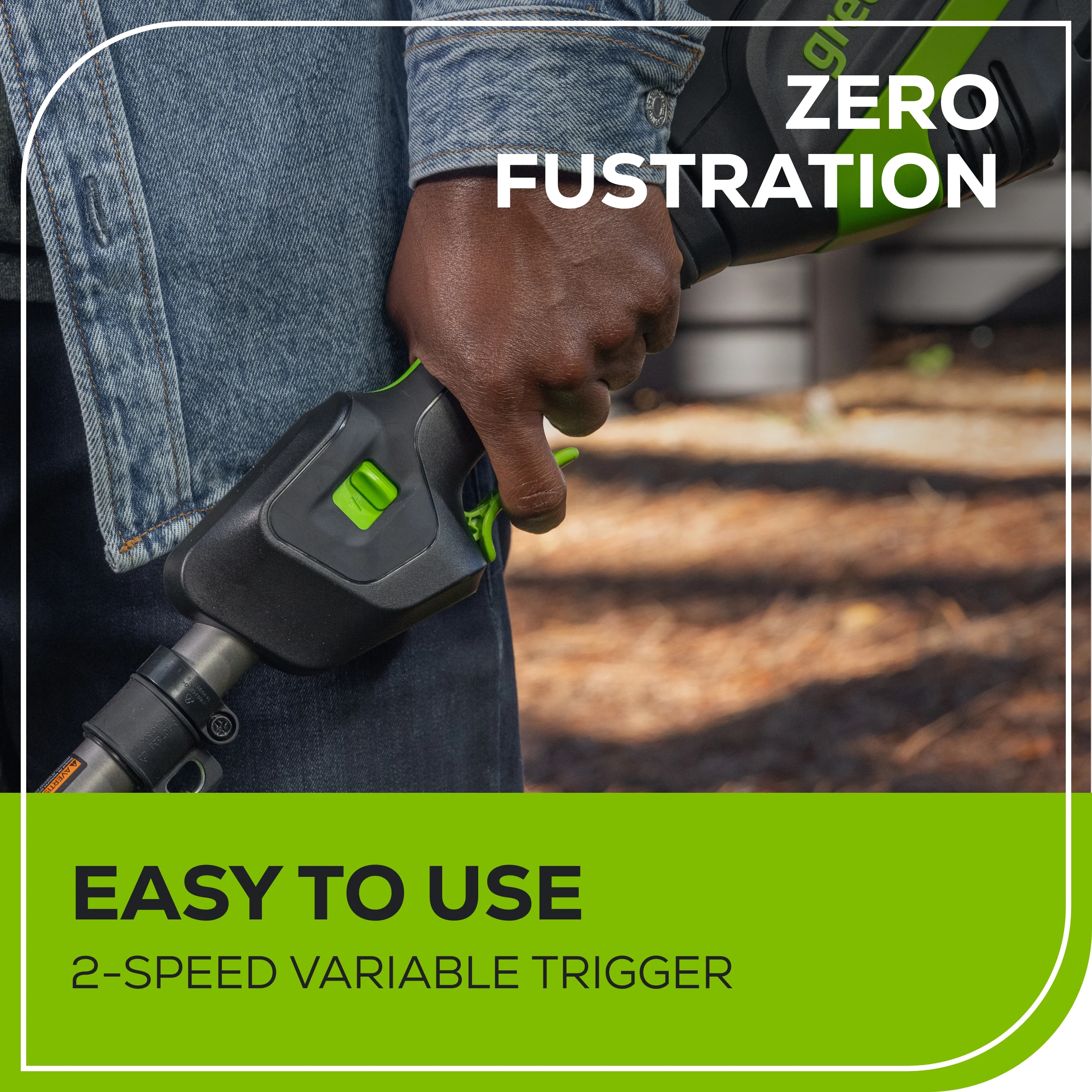 RENEWED 80V 17 Brushless String Trimmer Shoulder Strap, Precut  Line included w/ 2.0Ah Battery & Charger