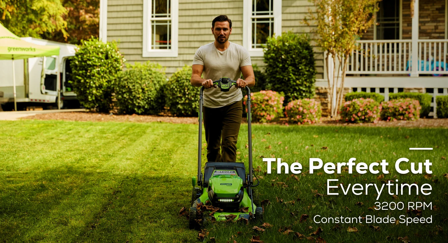 RENEWED 80V 21 Cordless Battery 4-in-1 Self-Propelled Lawn Mower w/ 4.0Ah, 2.0Ah Battery & Rapid Charger