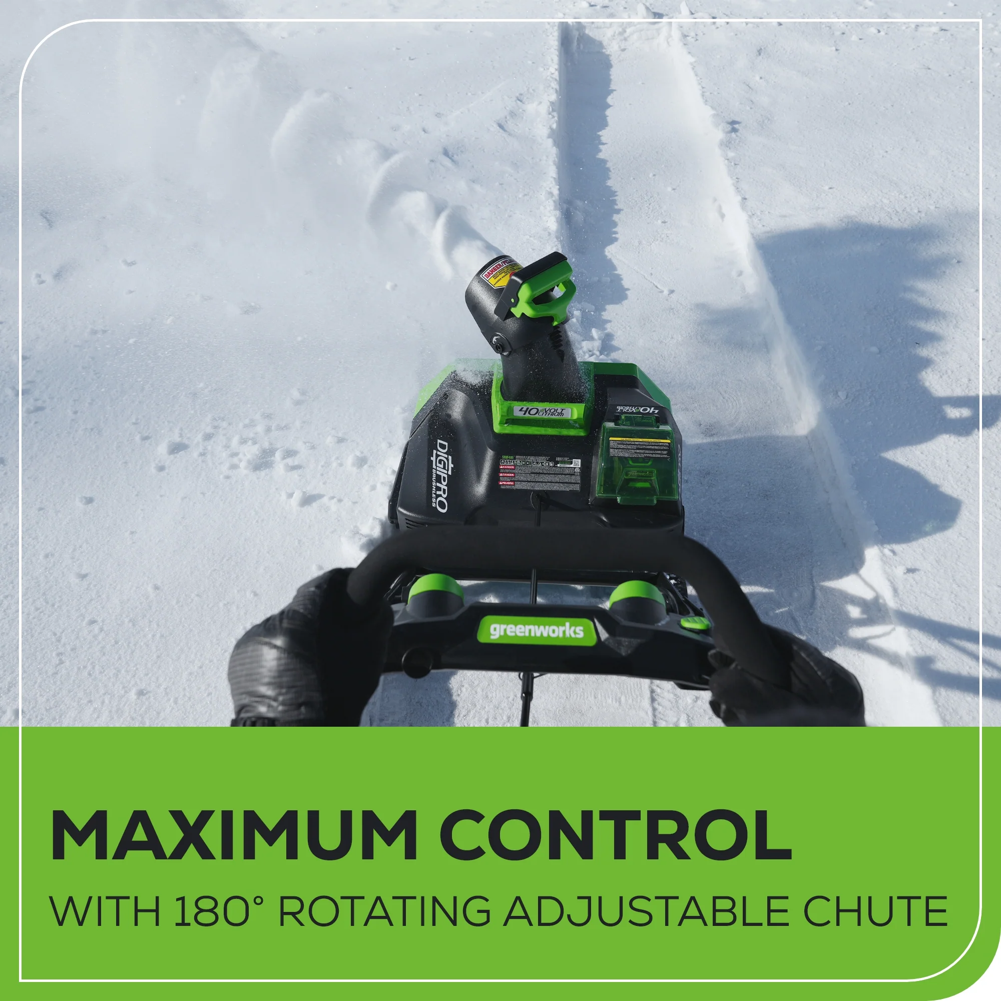 40V 20 Cordless Battery Single-Stage Snow Blower (Tool Only)