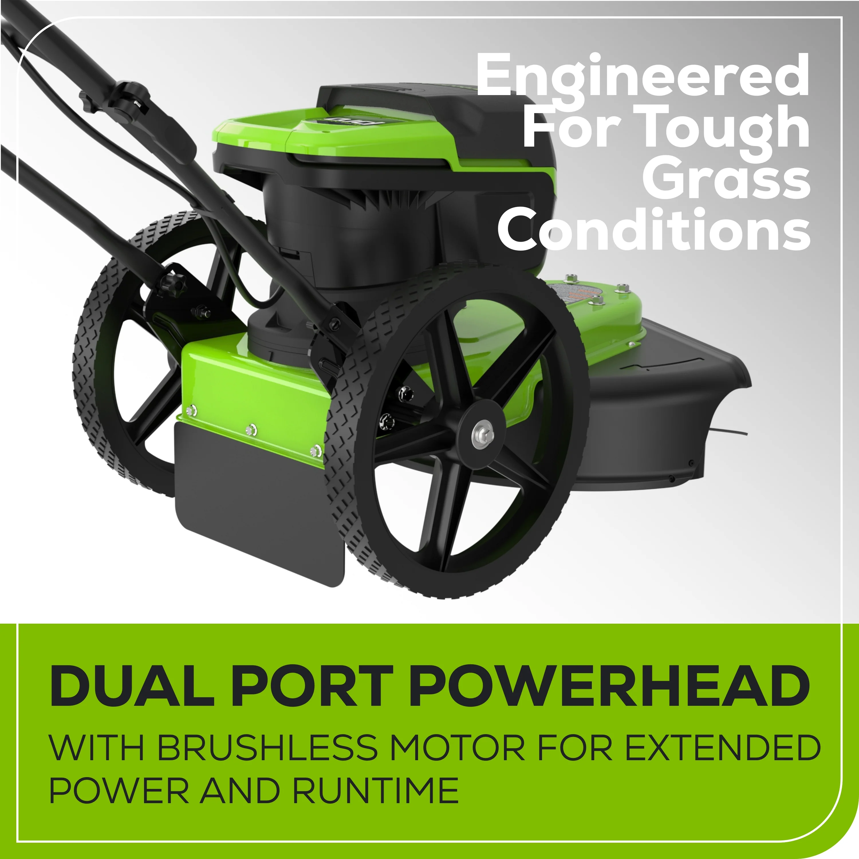 Pro 60V 22 Cordless Battery Brushless Wheeled String Trimmer (Tool Only)