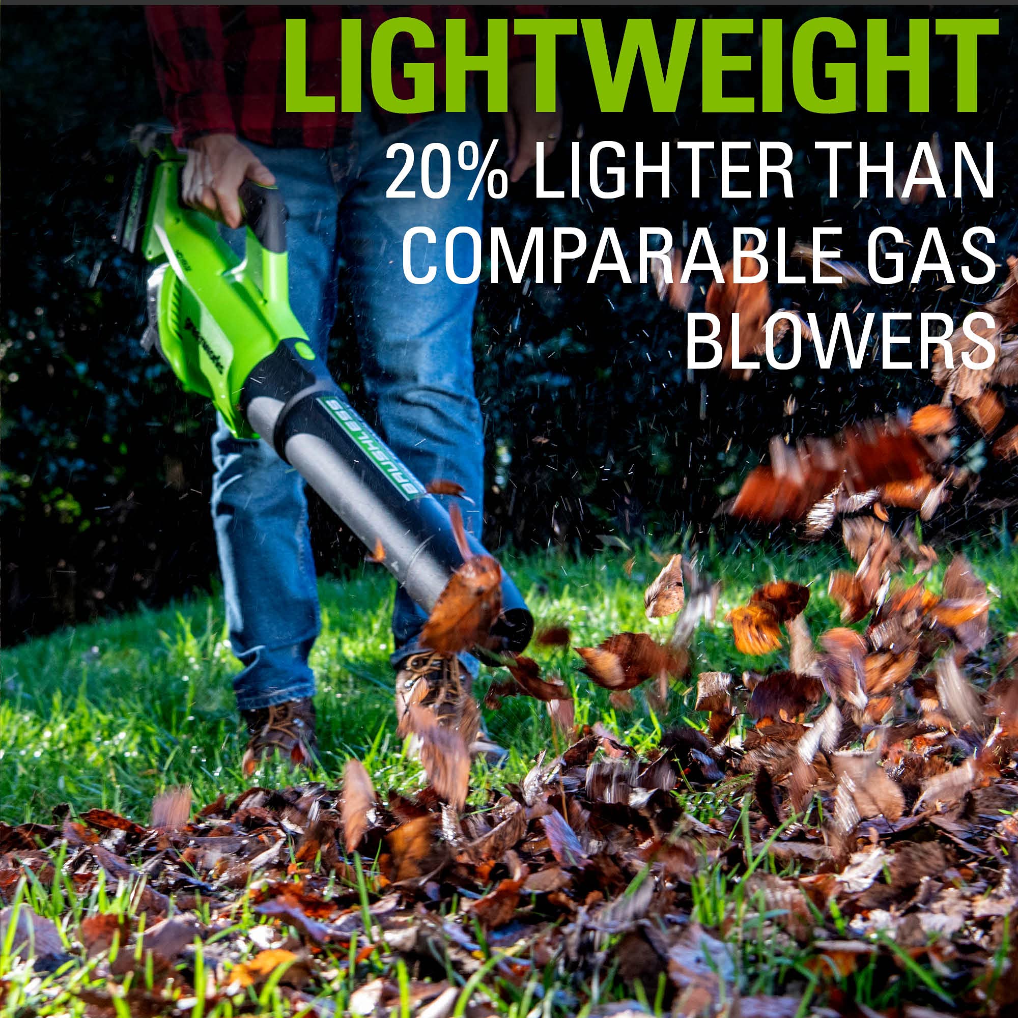 40V 550 CFM Cordless Battery Leaf Blower w/ 4.0 Ah Battery & Charger