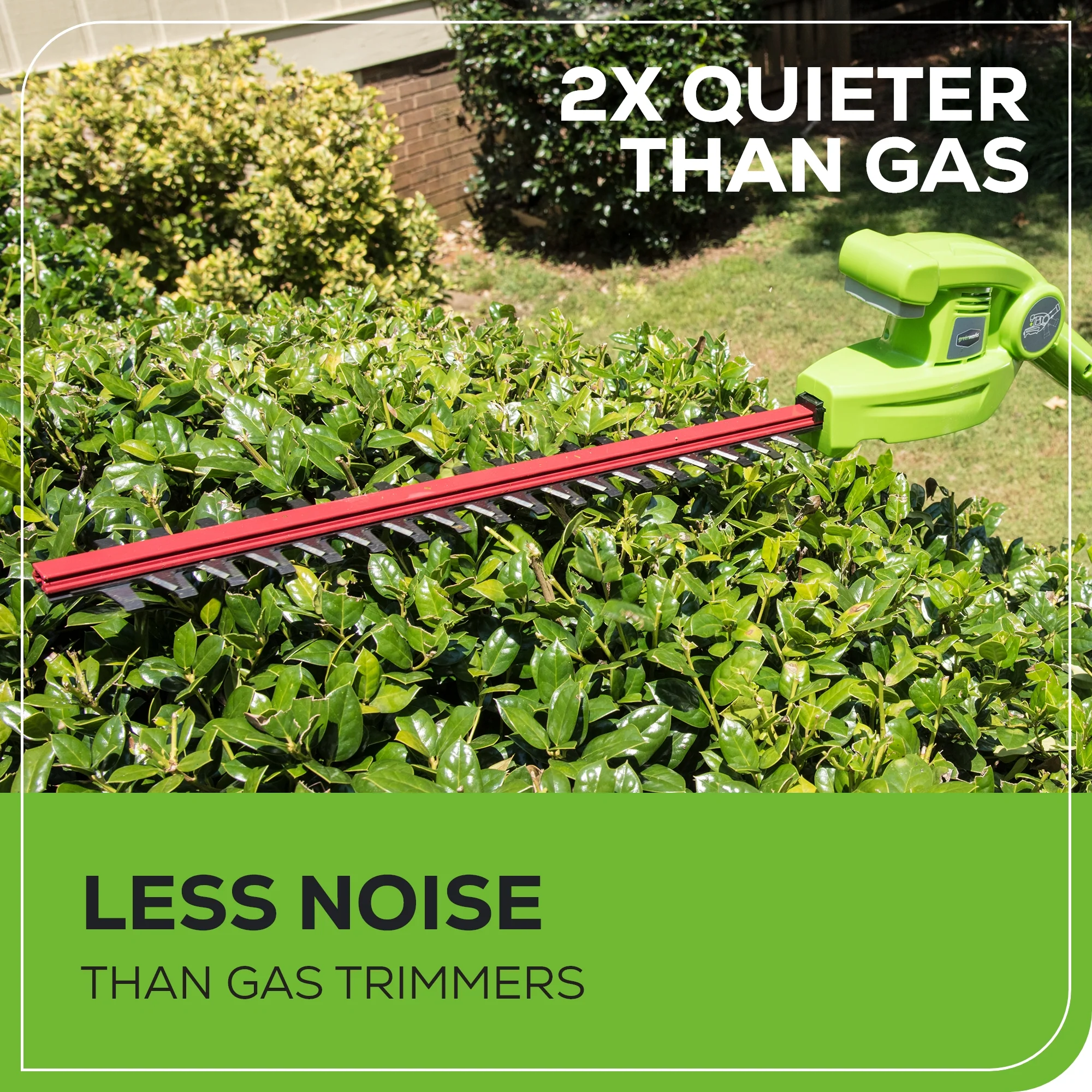 40V 20 Cordless Battery Pole Hedge Trimmer w/ 2.0 Ah Battery & Charger