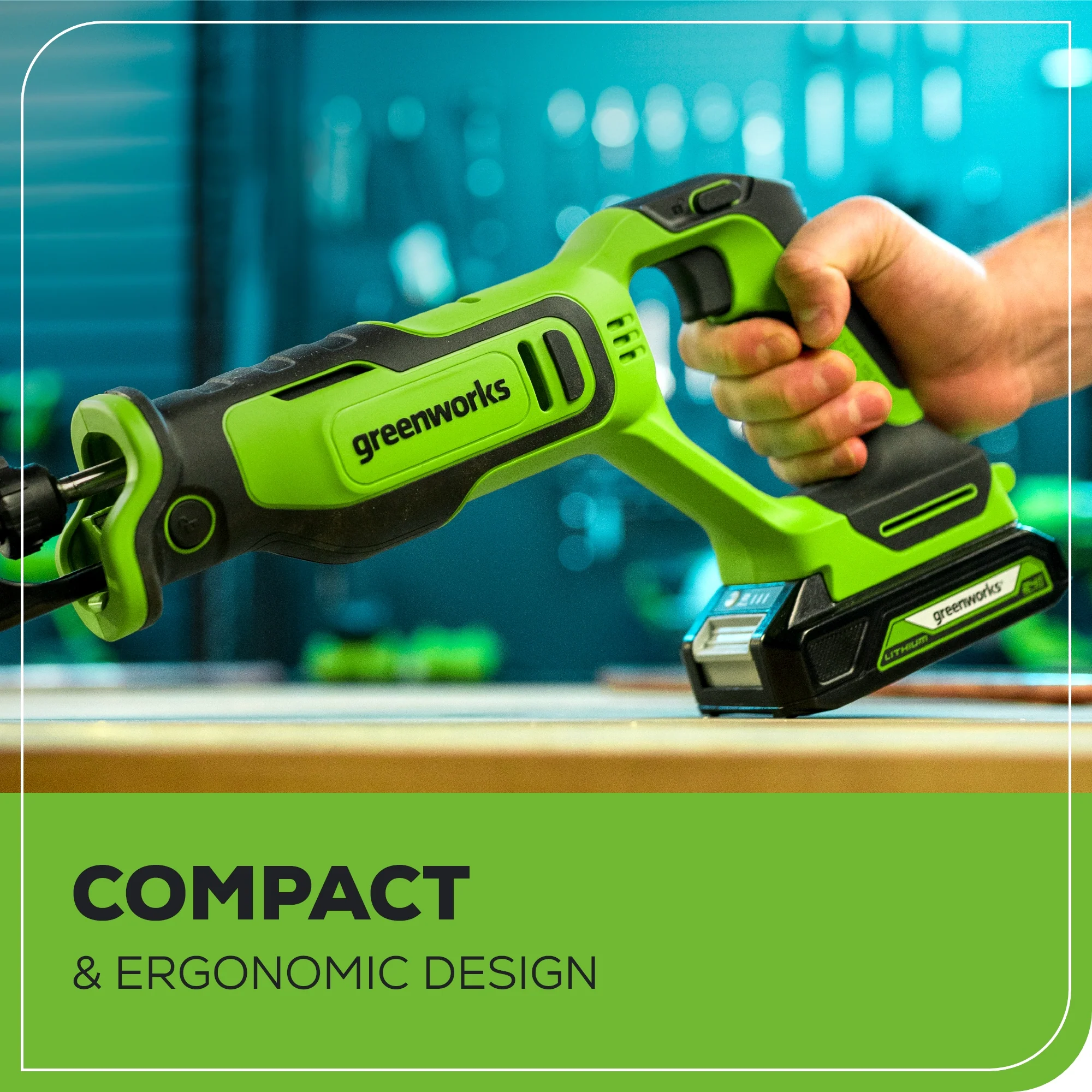 24V 6 Reciprocating Saw w/ 2.0Ah Battery & Charger