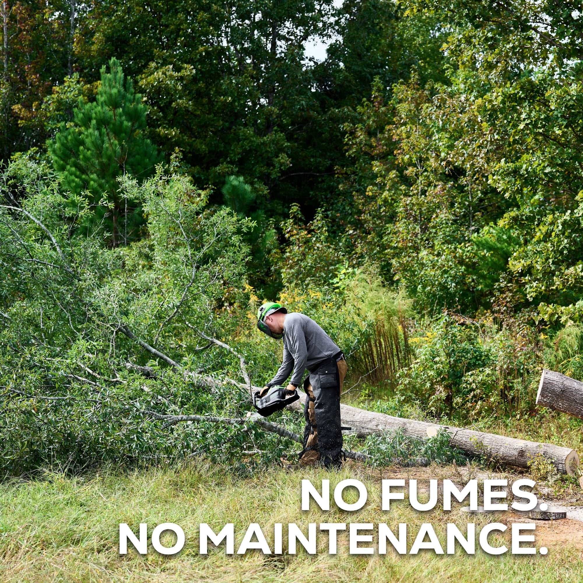 82V 18 2.7kW Chainsaw w/ 4Ah Battery & Dual Port Charger
