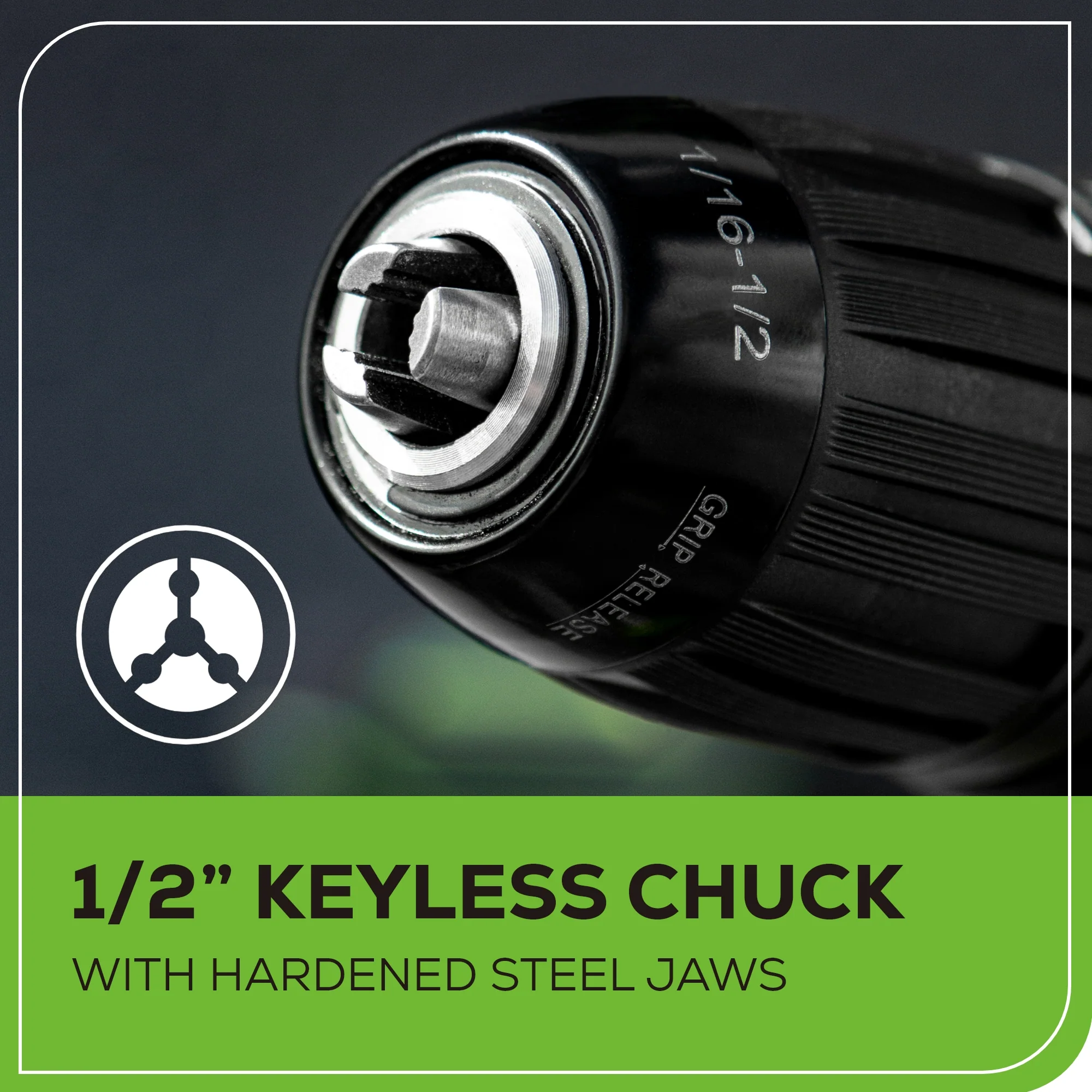 24V Cordless Battery Drill, Impact Driver & Jig Saw 3PC Combo Kit w/ (2) 2.0Ah Batteries & Charger