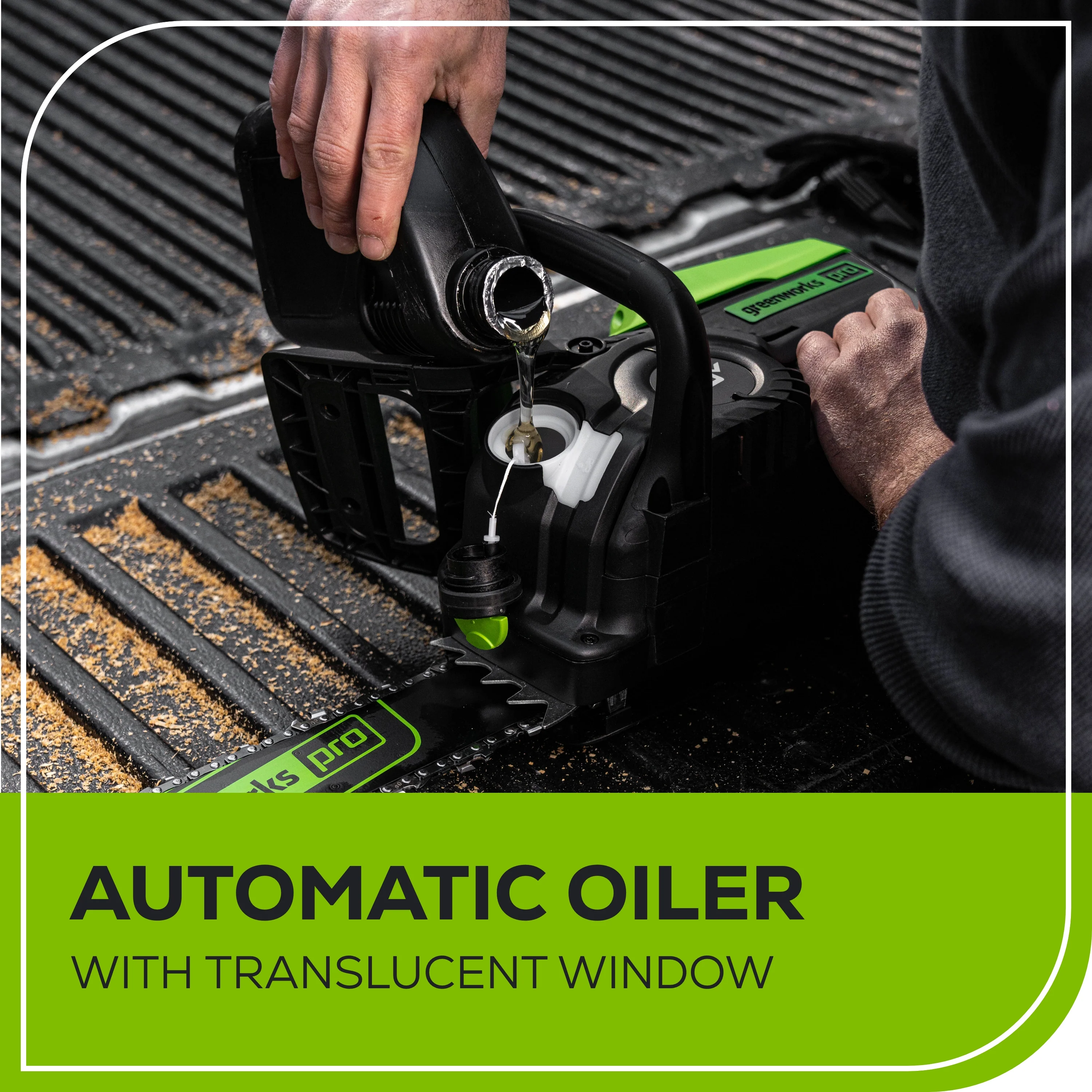 RENEWED 80V 18 2.5kW Cordless Battery Chainsaw (Sturdy Case, Chains Included) w/  4.0Ah Battery & 4A Charger)