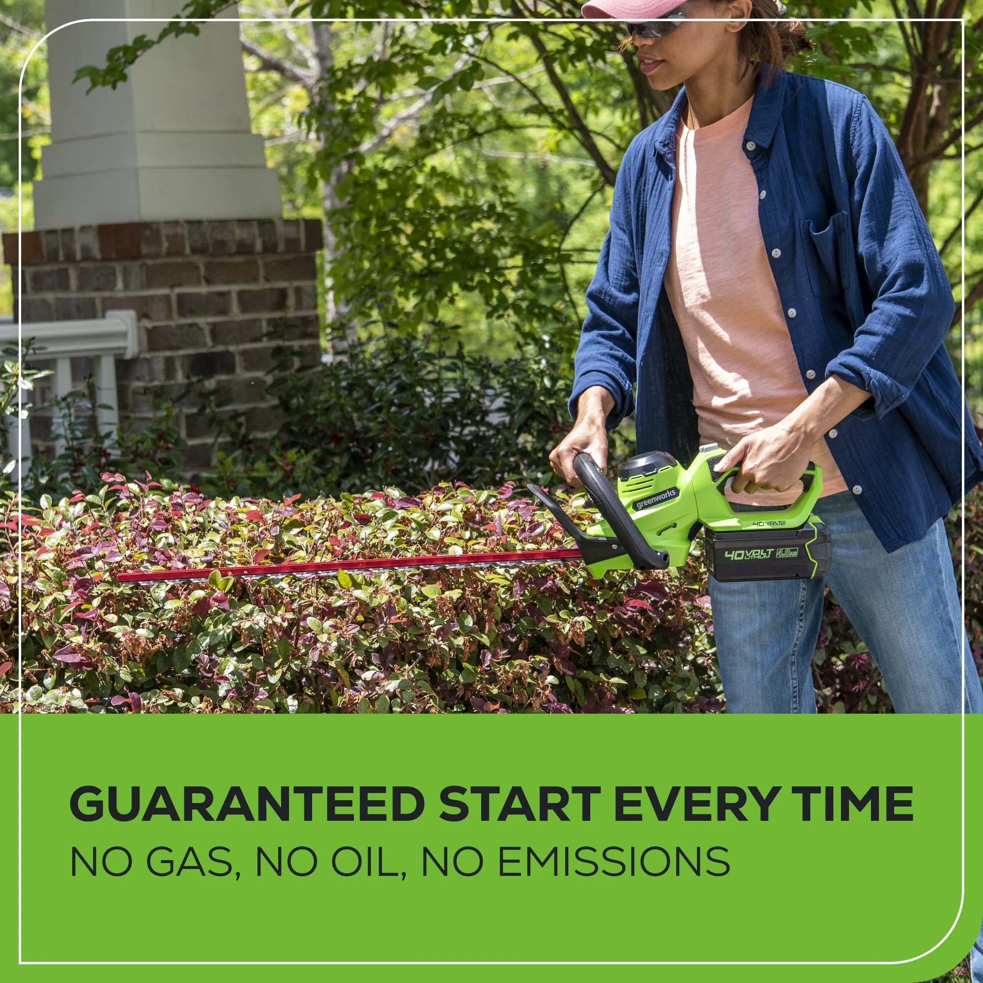 40V 24 Cordless Battery Hedge Trimmer (Tool Only)