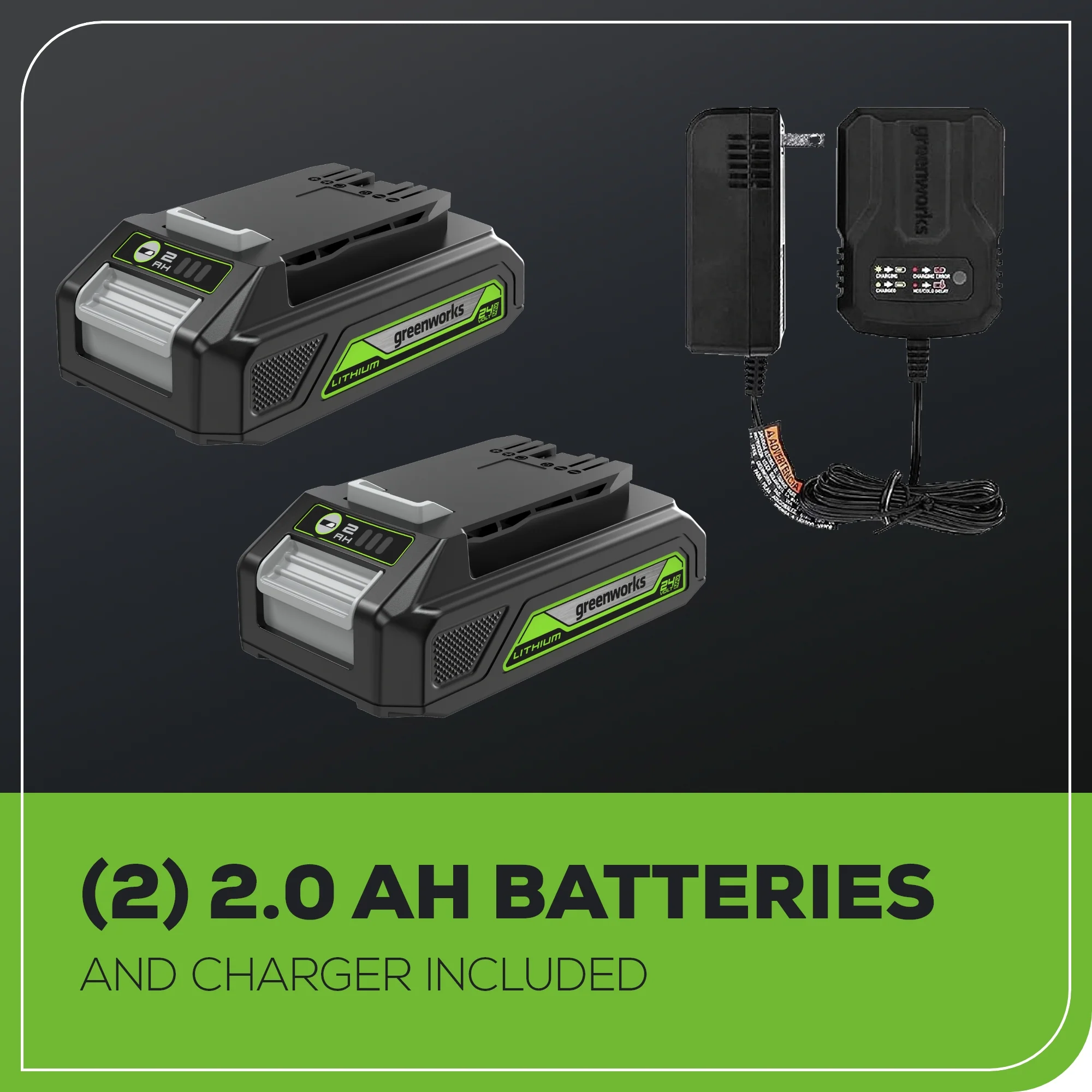 24V Brushless 1/2 310 in/lbs Drill Kit w/ (2) 2Ah Batteries and Charger, 8-piece Bit Set and Tool Bag Included