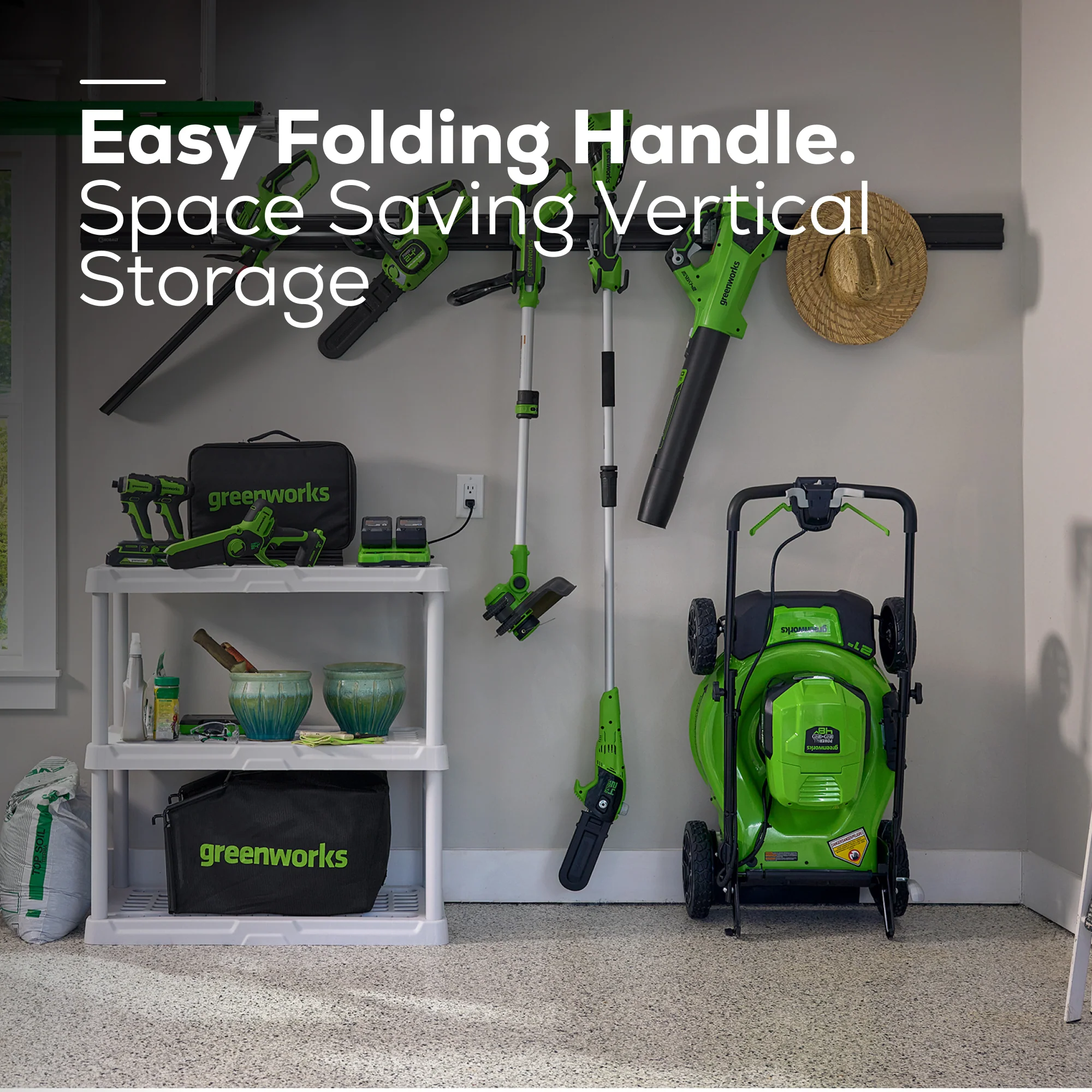 48V (2x24V) 21 Cordless Battery Self-Propelled Lawn Mower w/ Two (2) 5.0Ah USB Batteries & Dual Port Charger