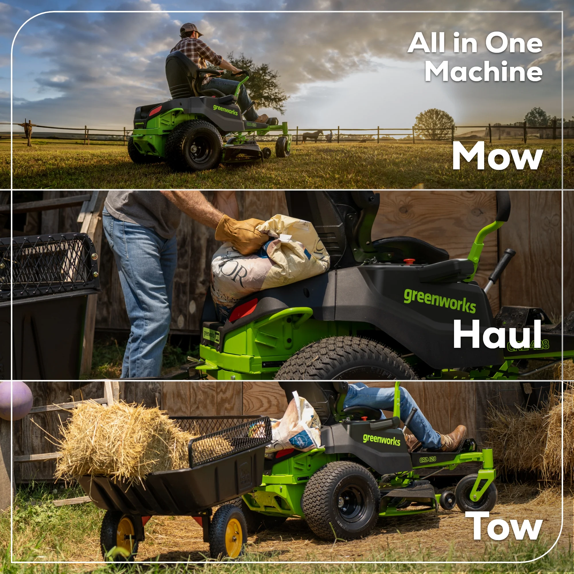 80V 42 Cordless Battery CrossoverZ Zero Turn Lawn Mower w/ (4) 5Ah Batteries & 600W Wall Charger