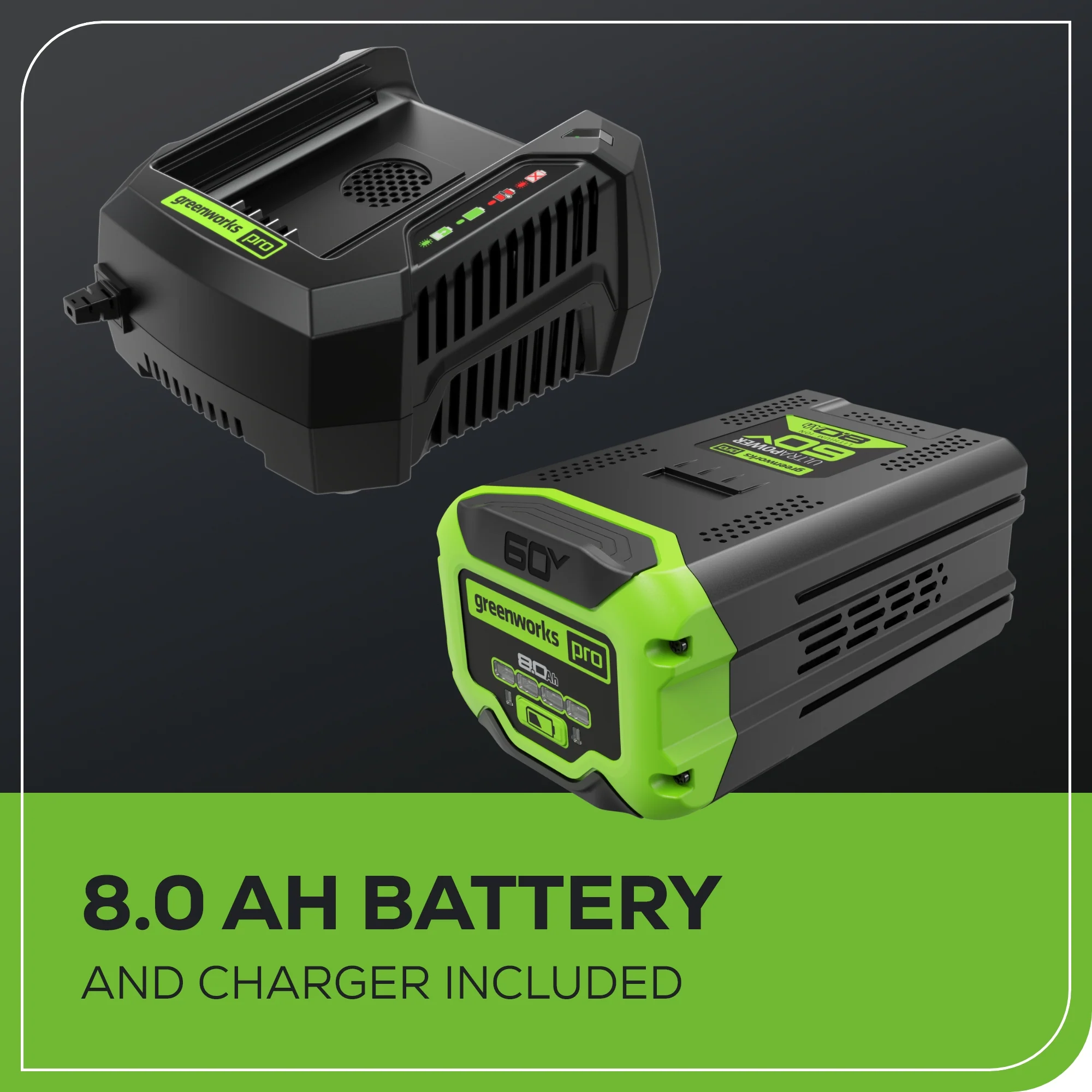 60V 730 CFM Cordless Battery Brushless Backpack Blower w/ 8.0Ah Battery & Charger