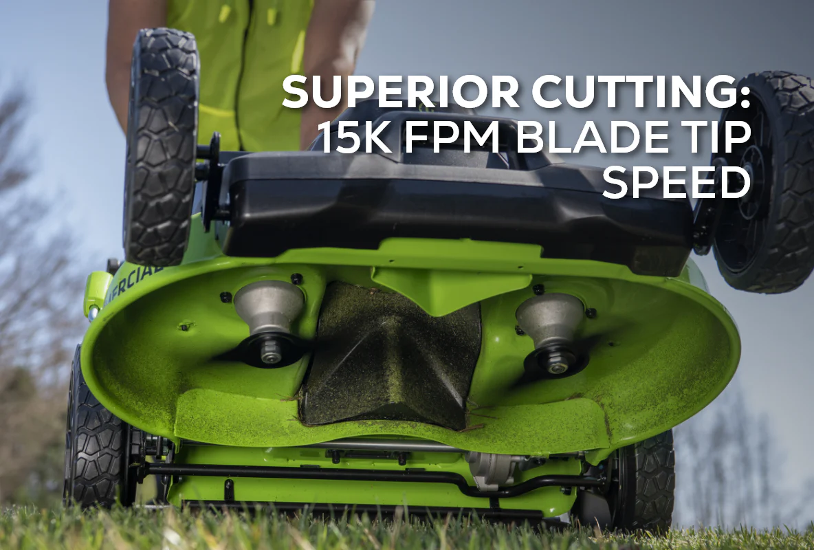 82V 25 Self Propelled Mower w/ (2) 4Ah Battery & Dual Port Charger