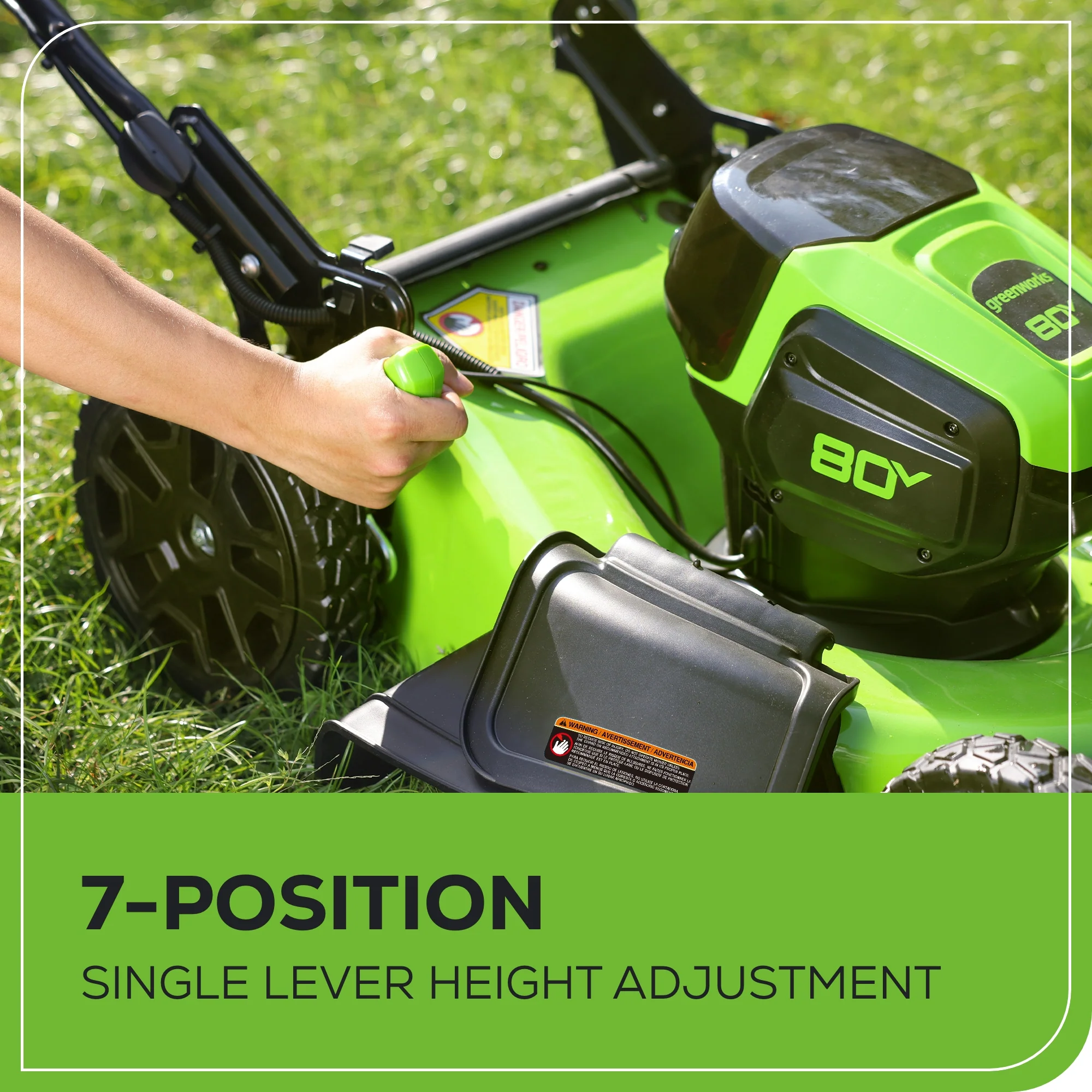 80V 21 Cordless Battery Self-Propelled Mower & Blower w/ 4.0Ah Battery & Rapid Charger