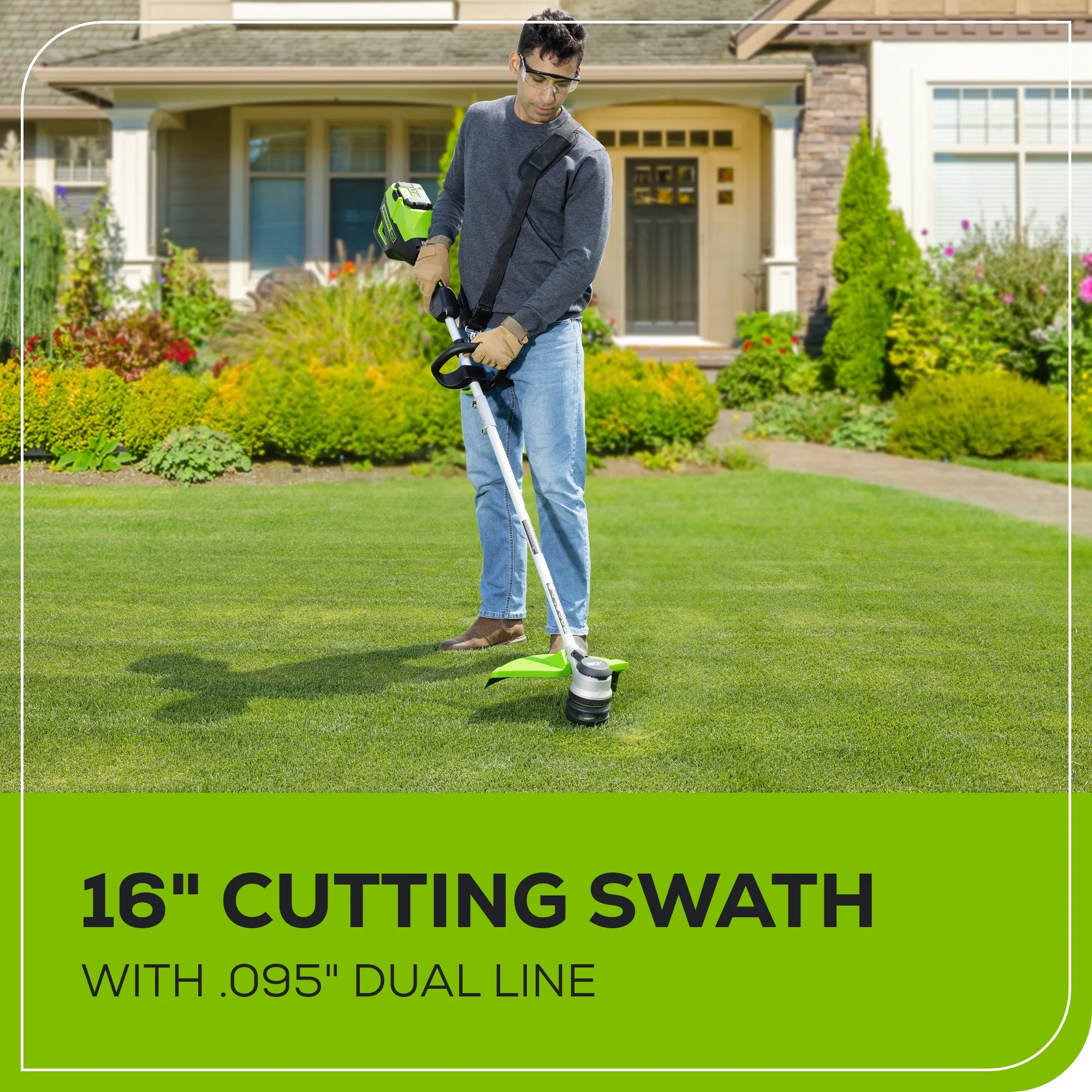 80V 16 GEN 2 Cordless Battery Brushless String Trimmer( .095 line) (Tool Only)