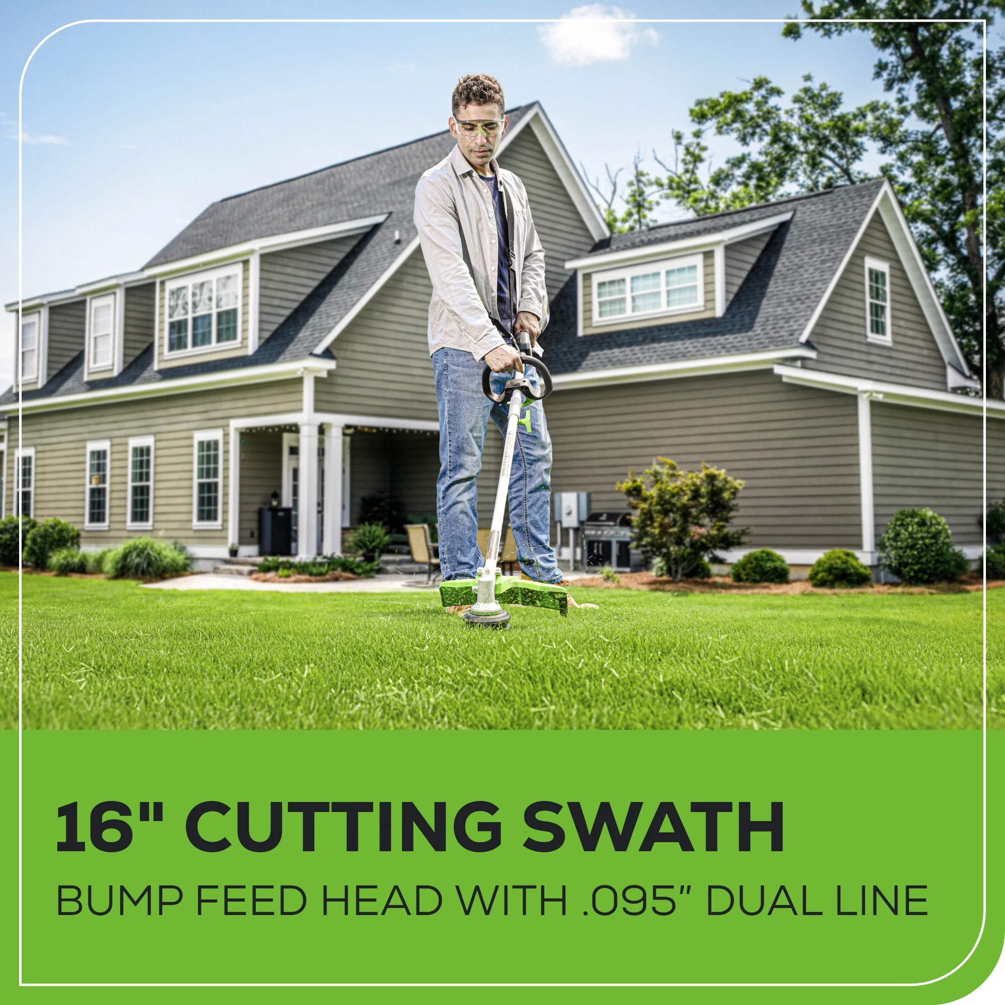 80V  16 Gen3 Cordless Brushless String Trimmer (Attachment Capable) w/ 2.5Ah Battery & Charger