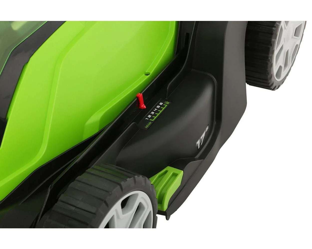 48V (2x24V) 17 Cordless Battery Push Lawn Mower w/ Two (2) 4.0Ah USB Batteries & Dual Port Charger