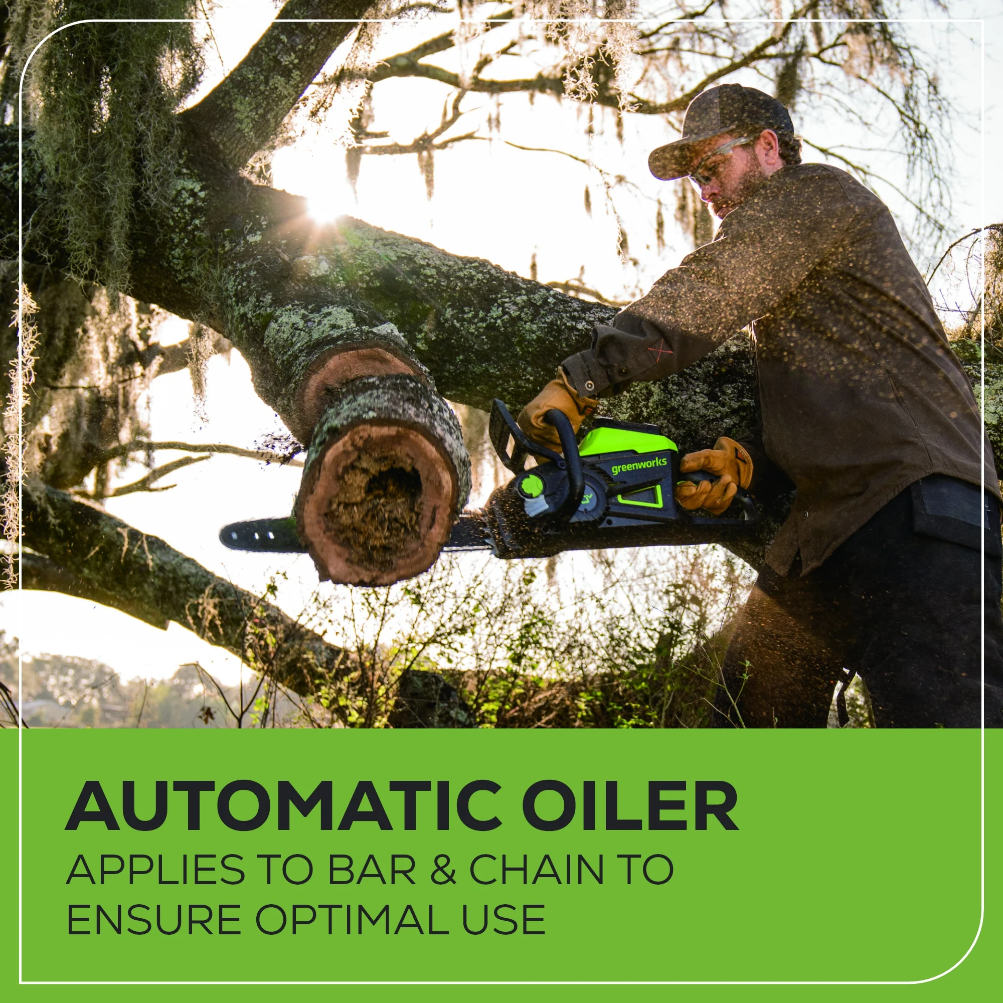 60V 18 Cordless Battery BL 2.5kW Chainsaw w/ 5.0Ah Battery & Rapid Charger