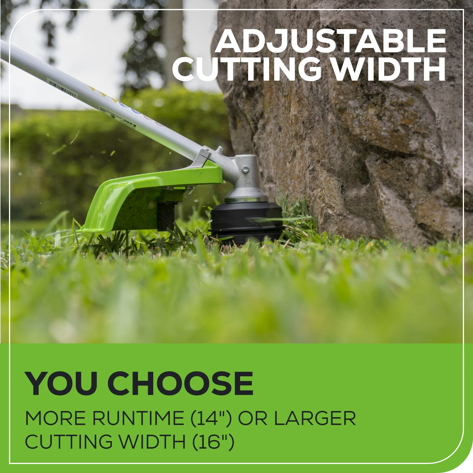 48V (2x24V) 16 Cordless Battery String Trimmer (Attachment Capable) w/ (2) 4.0Ah USB Batteries & Dual Port Charger