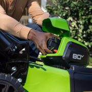 RENEWED 80V 21 Cordless Battery Brushless Self-Propelled Mower 3pc Combo Kit w/ 4.0Ah Battery & 4A Charger