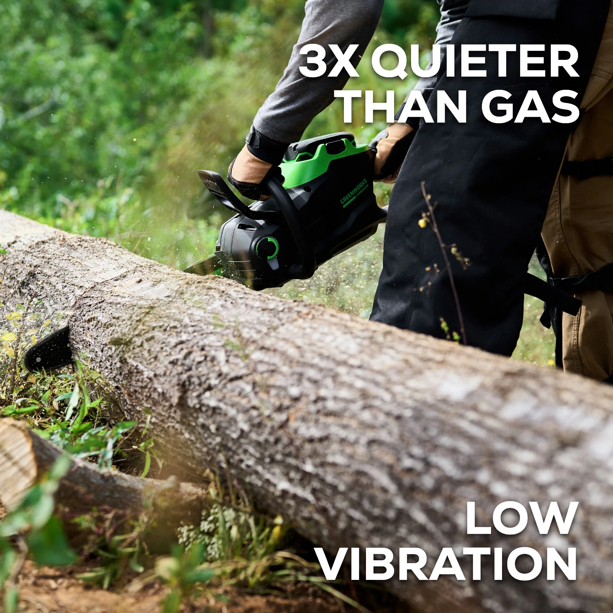 82V 18 2.7kW Chainsaw w/ 4Ah Battery & Dual Port Charger