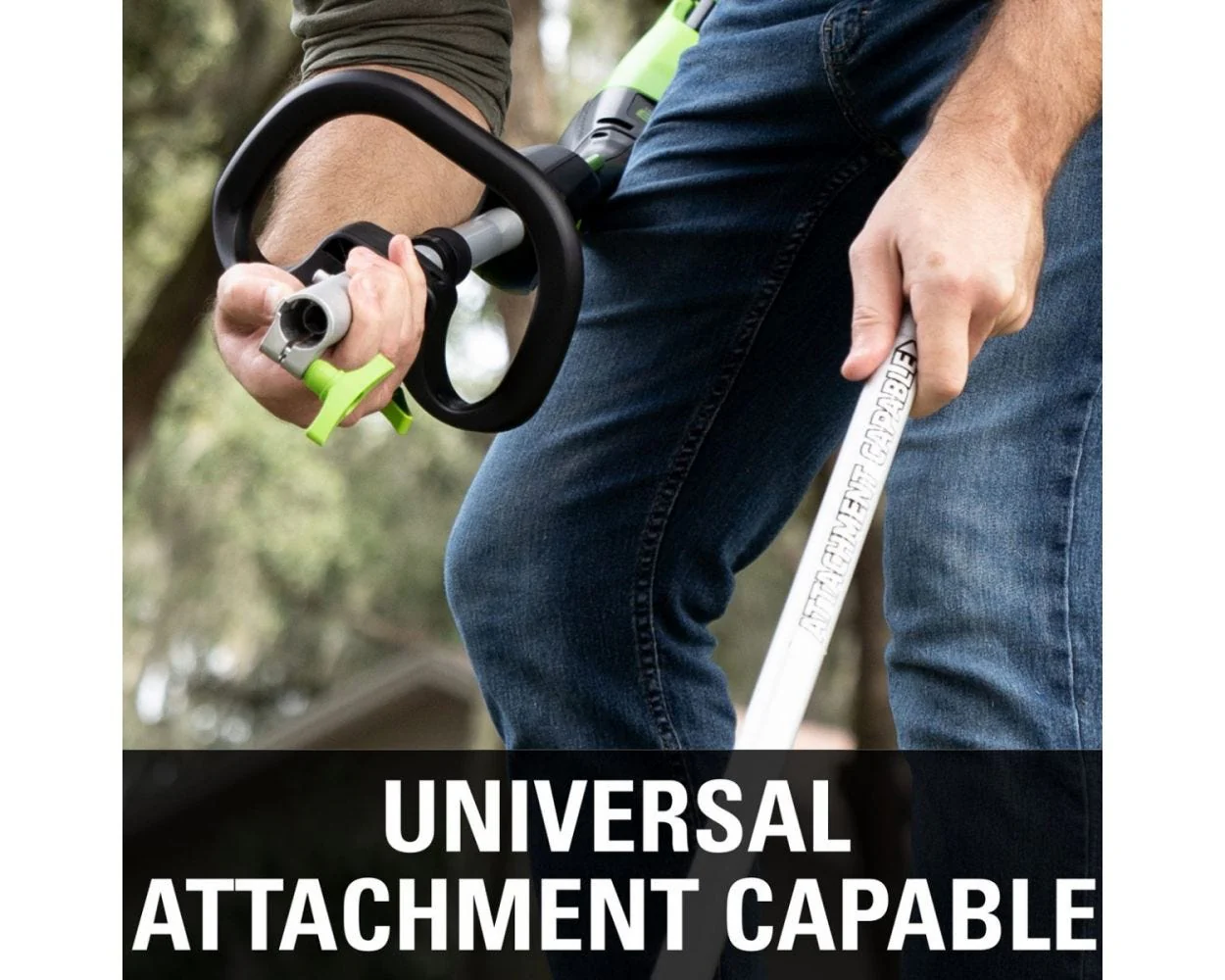 60V 16 Cordless Battery String Trimmer (Attachment Capable) & 10 Polesaw Attachment Combo Kit w/ 4.0 Ah Battery & Charger