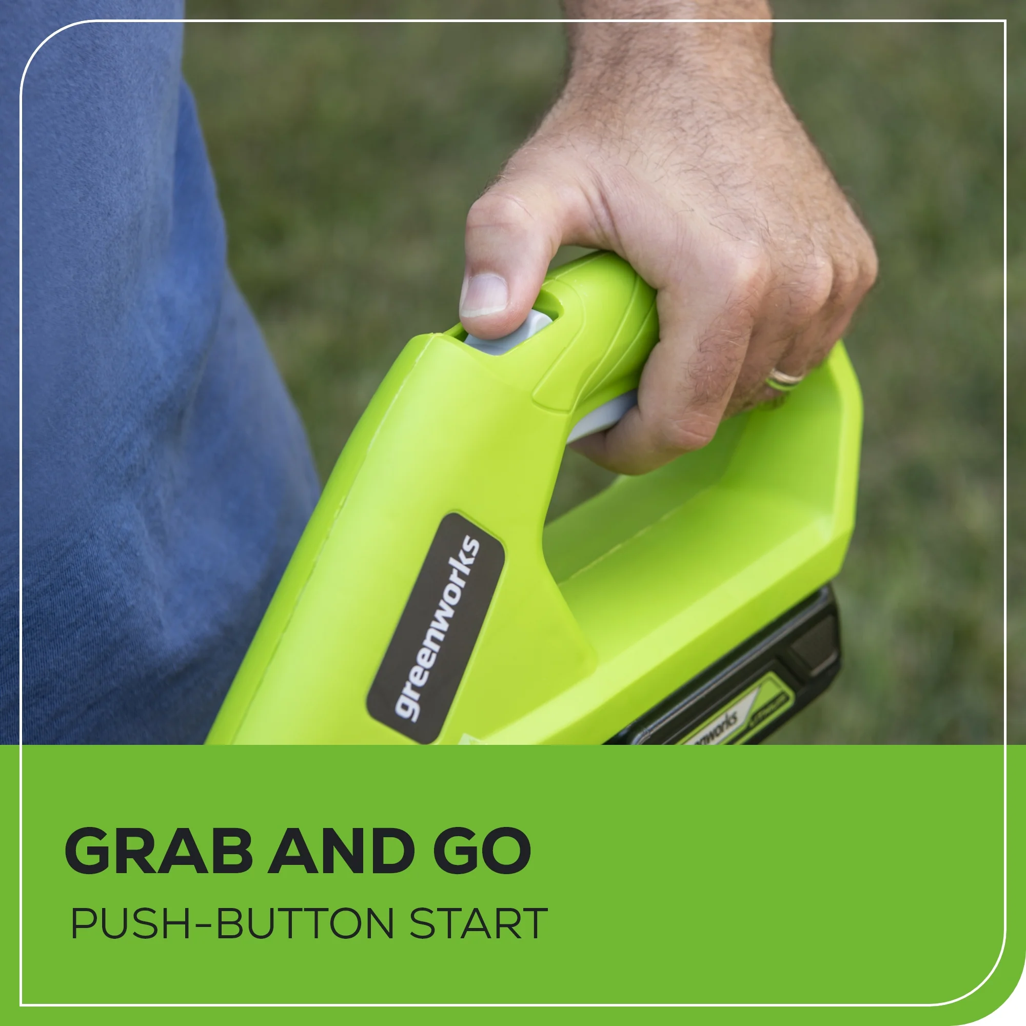 24V 10 Cordless Battery String Trimmer w/ 2.0 Ah USB Battery & Charger