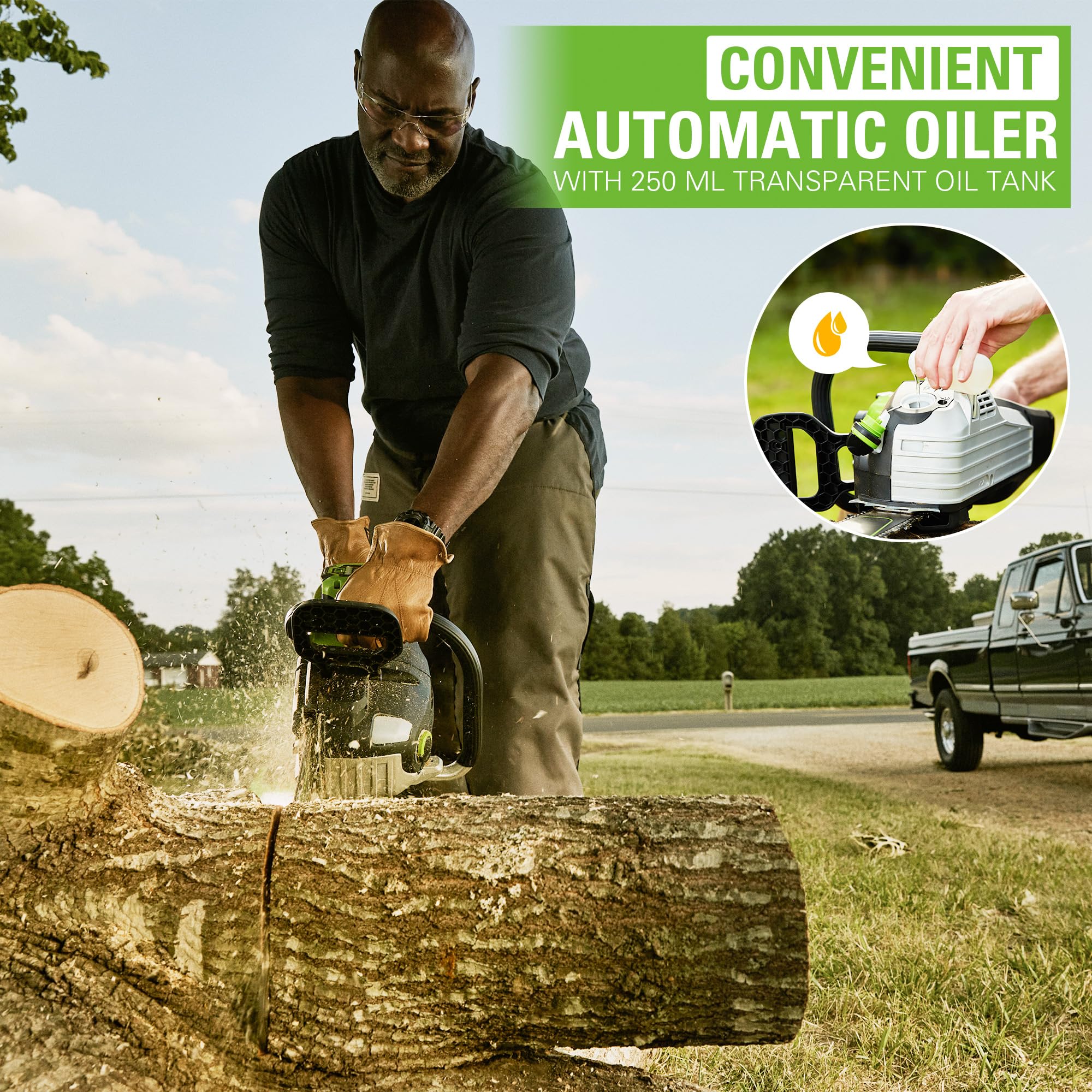 80V 20  3KW Cordless Battery Chainsaw (Tool Only)