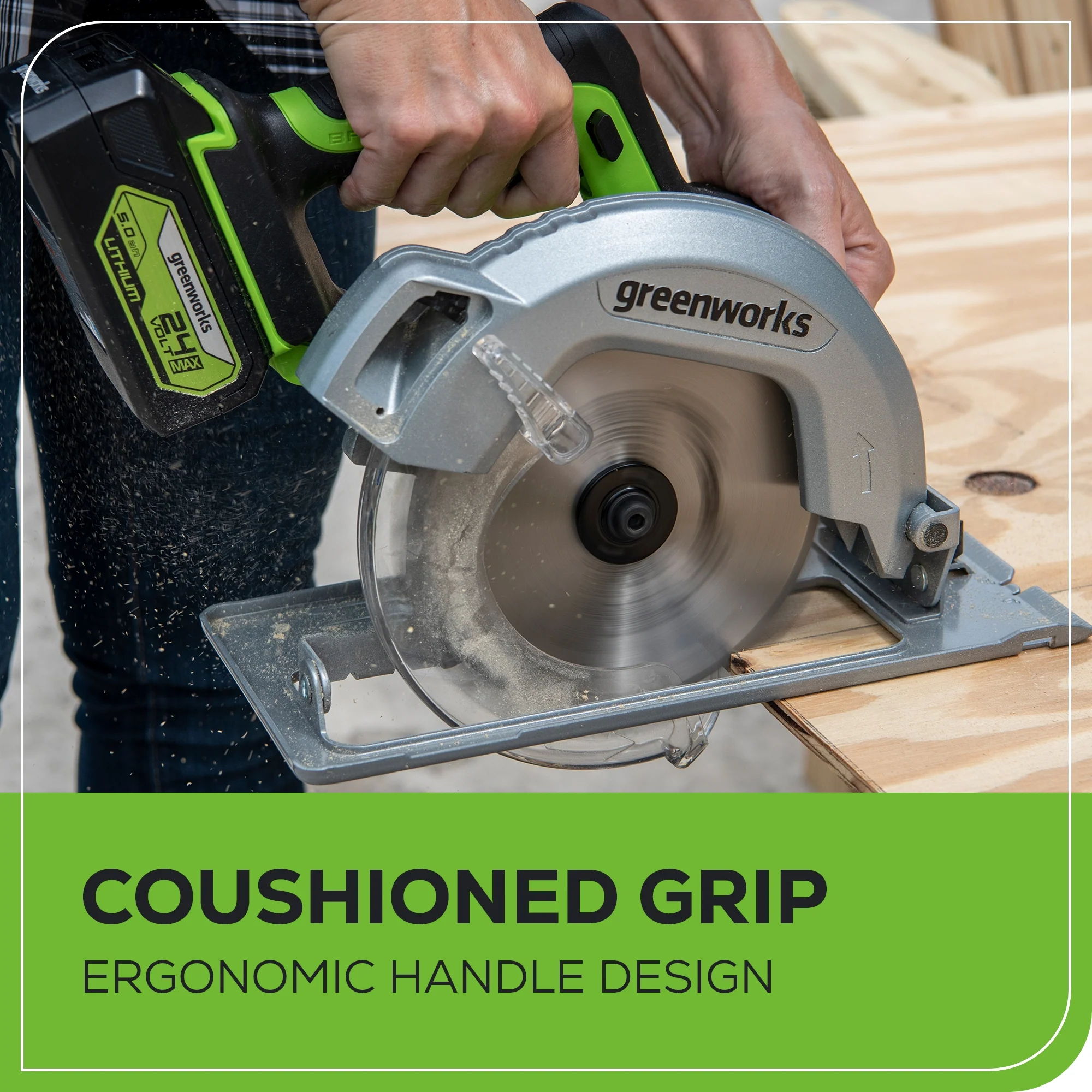 24V Brushless 1/2 Drill & 7-1/4'' Circular Saw Combo Kit w/ (2) 2.0Ah Batteries & Charger