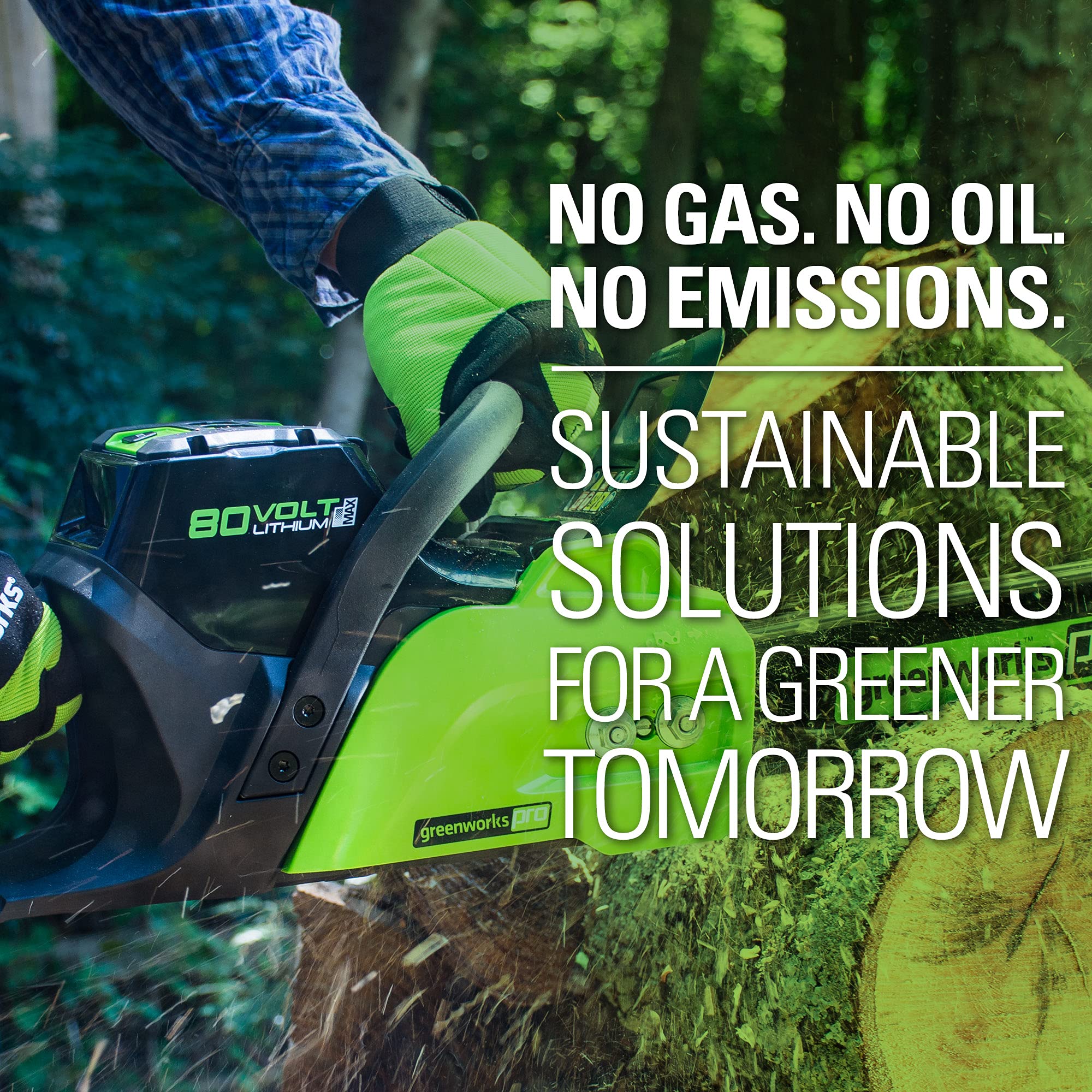 Pro 80V Cordless 16 Brushless Chainsaw w/ 2.0Ah Battery & Charger