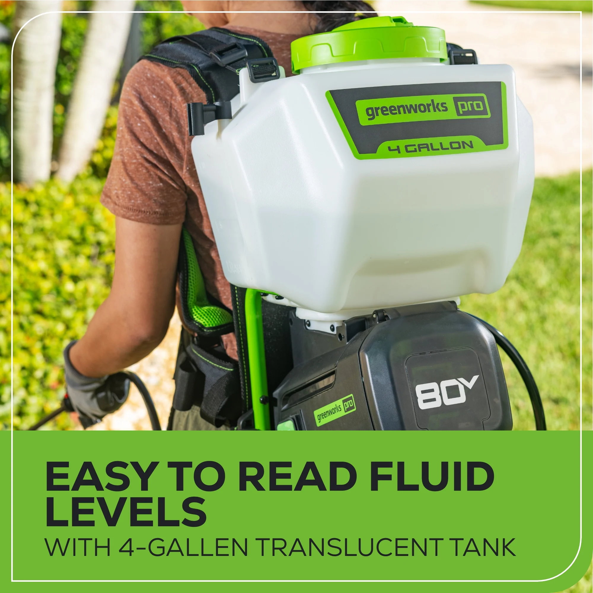 80V Cordless Battery Backpack Sprayer (Tool Only)