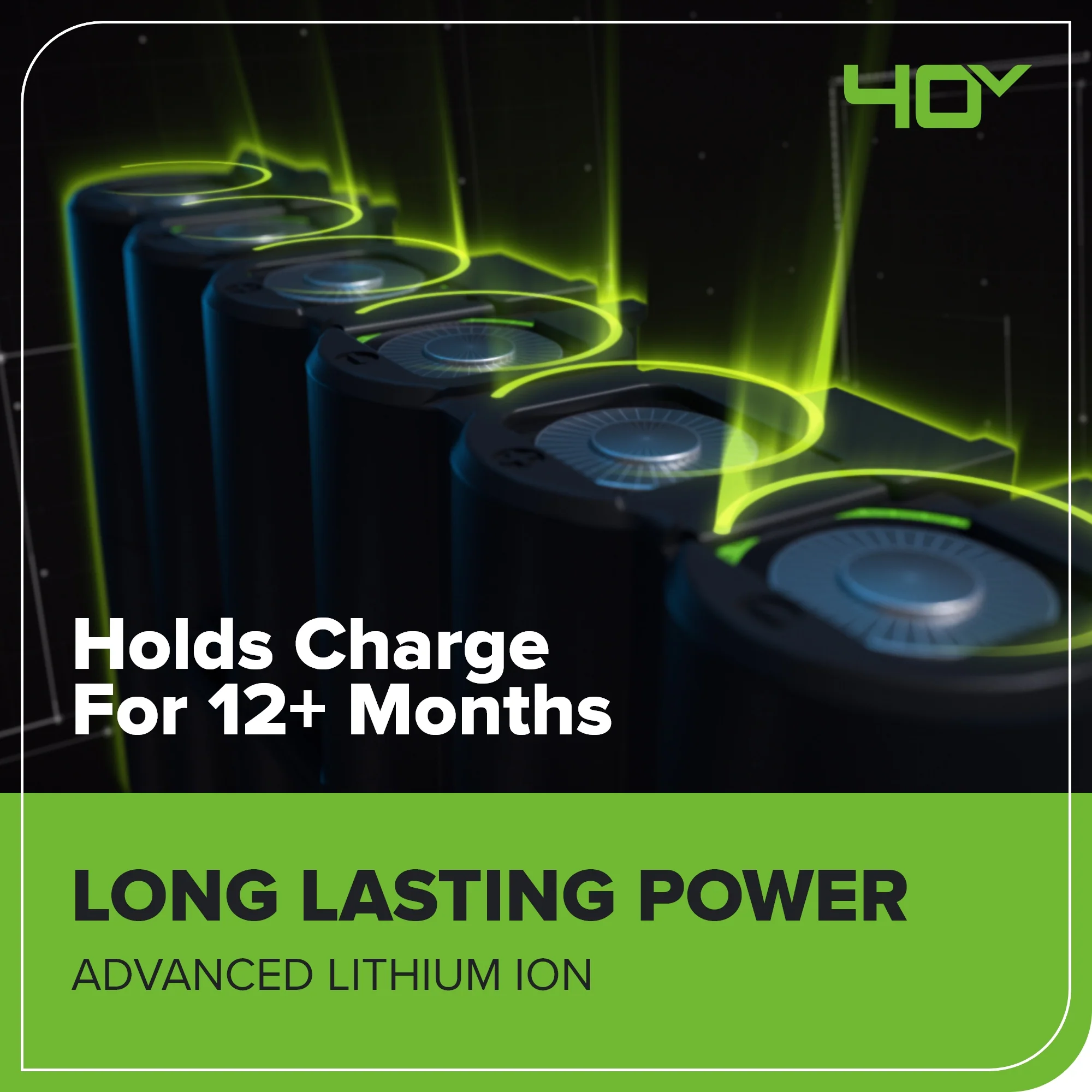 40V 17 Cordless Battery Brushless Push Lawn Mower w/ 4.0Ah Battery & Charger