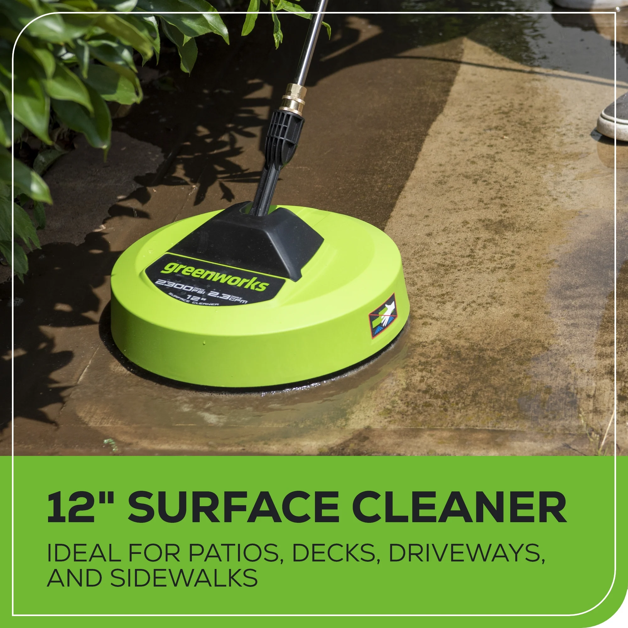 RENEWED 2000 PSI 14Amp 1.2 GPM Cold Water Electric Pressure Washer w/ 12” Surface Cleaner and Premium Foam Cannon