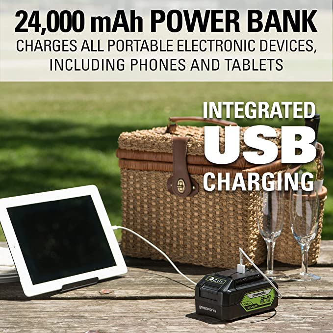 24V 13 Cordless Battery BL Push Lawn Mower w/ 4.0Ah Battery & Charger