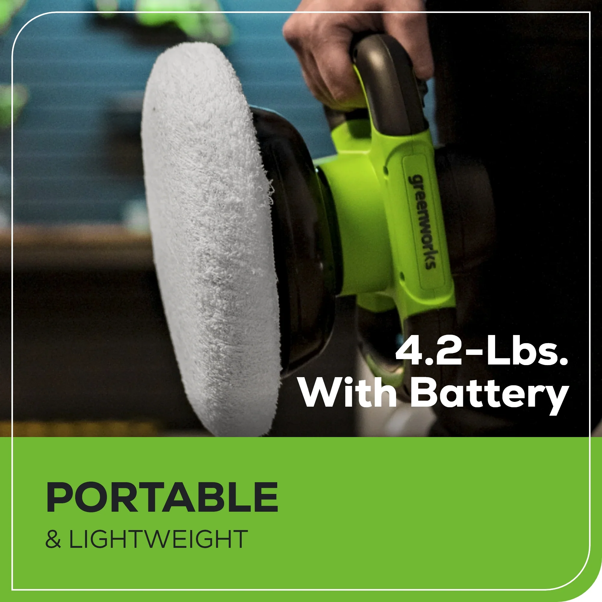 24V 10 Cordless Battery Buffer & Polisher (Tool Only)