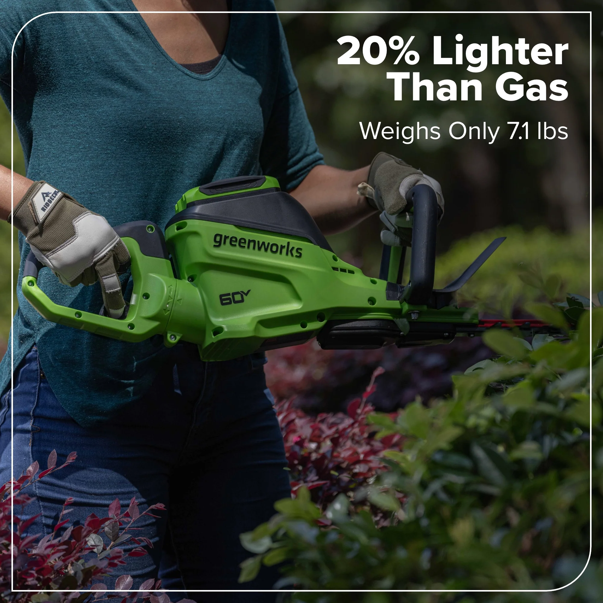 60V 26 Cordless Battery Hedge Trimmer 4000 SPM w/ 2Ah Battery and 3A Charger