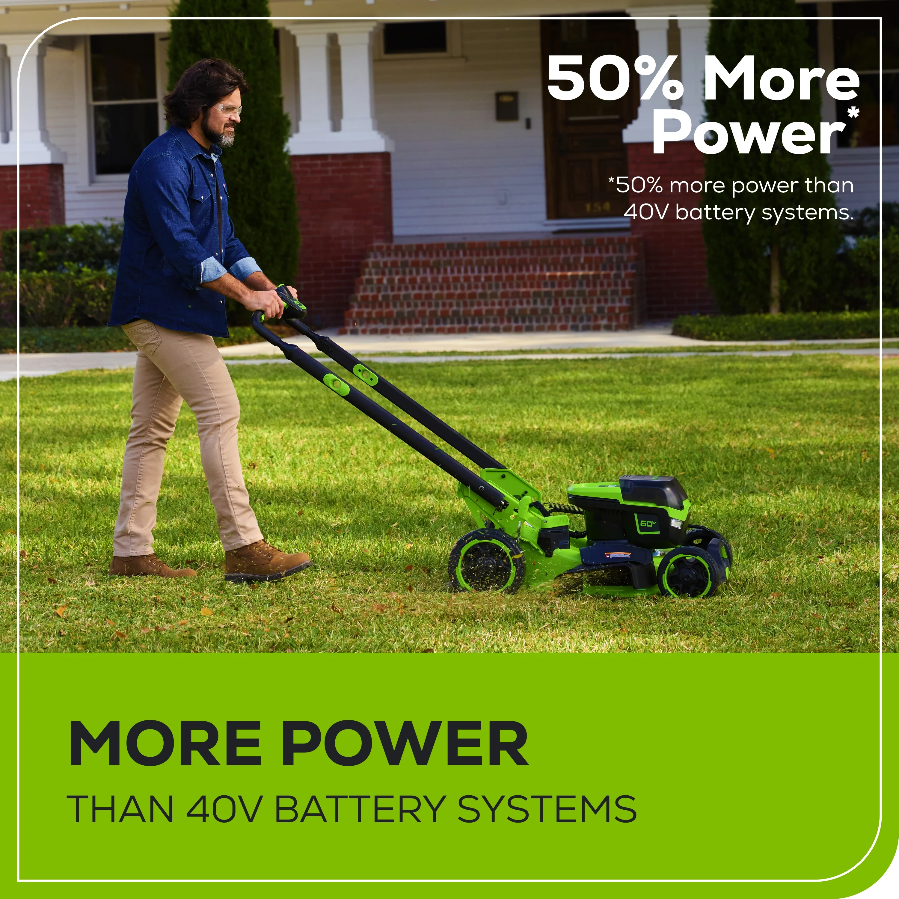 60V 22 Cordless Battery Self-Propelled Lawn Mower w/ 8.0Ah Battery & 6A Charger