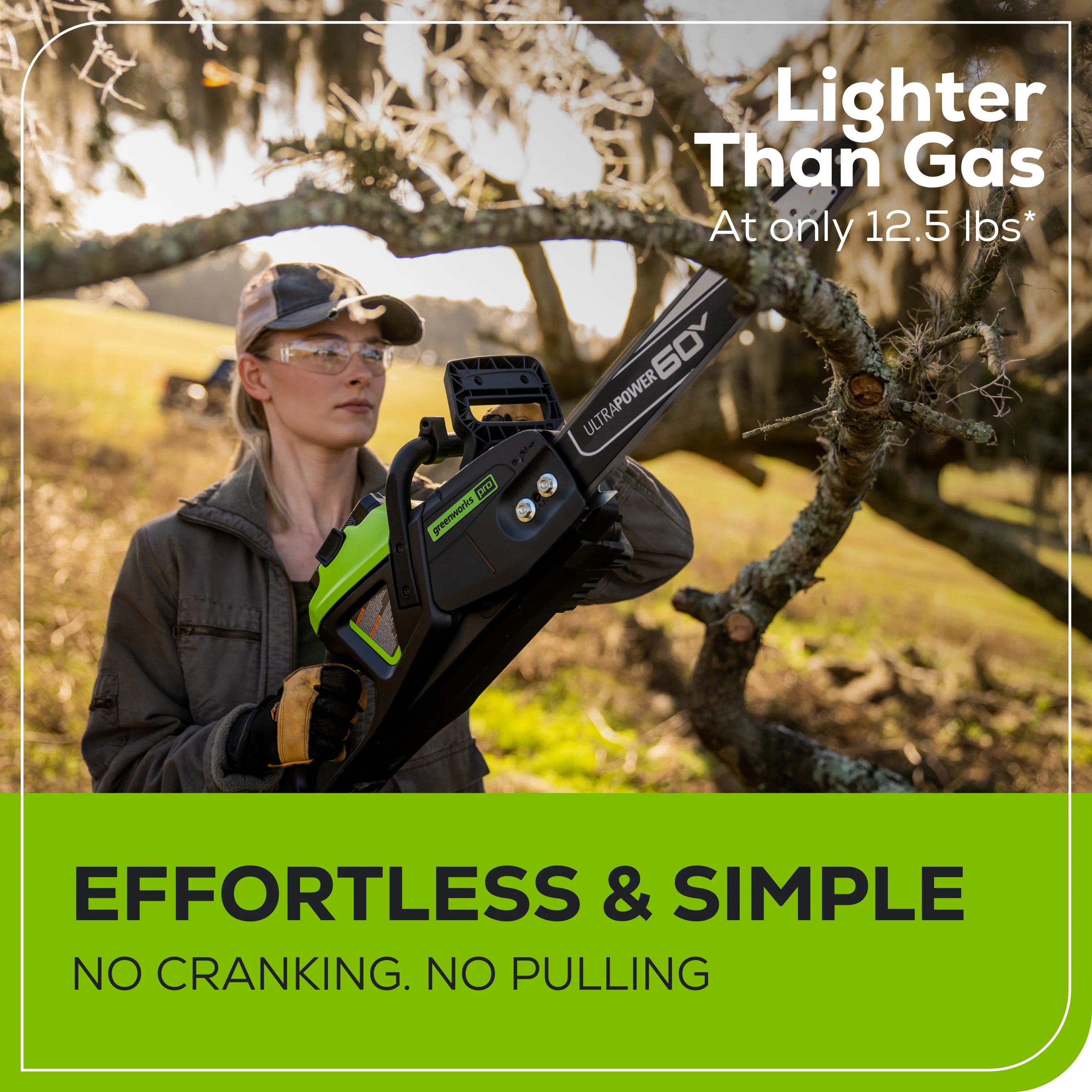 60V 16 Cordless Battery 2.0kW Chainsaw (Tool Only)