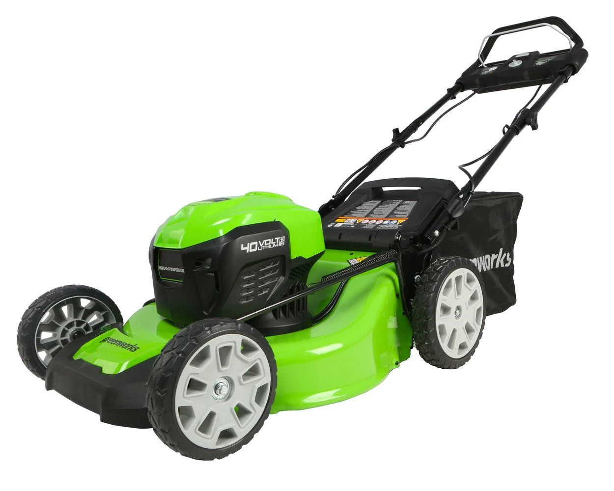 RENEWED 40V 21 Cordless Battery Self-Propelled Lawn Mower w/ (2) 4.0Ah USB Batteries & Charger