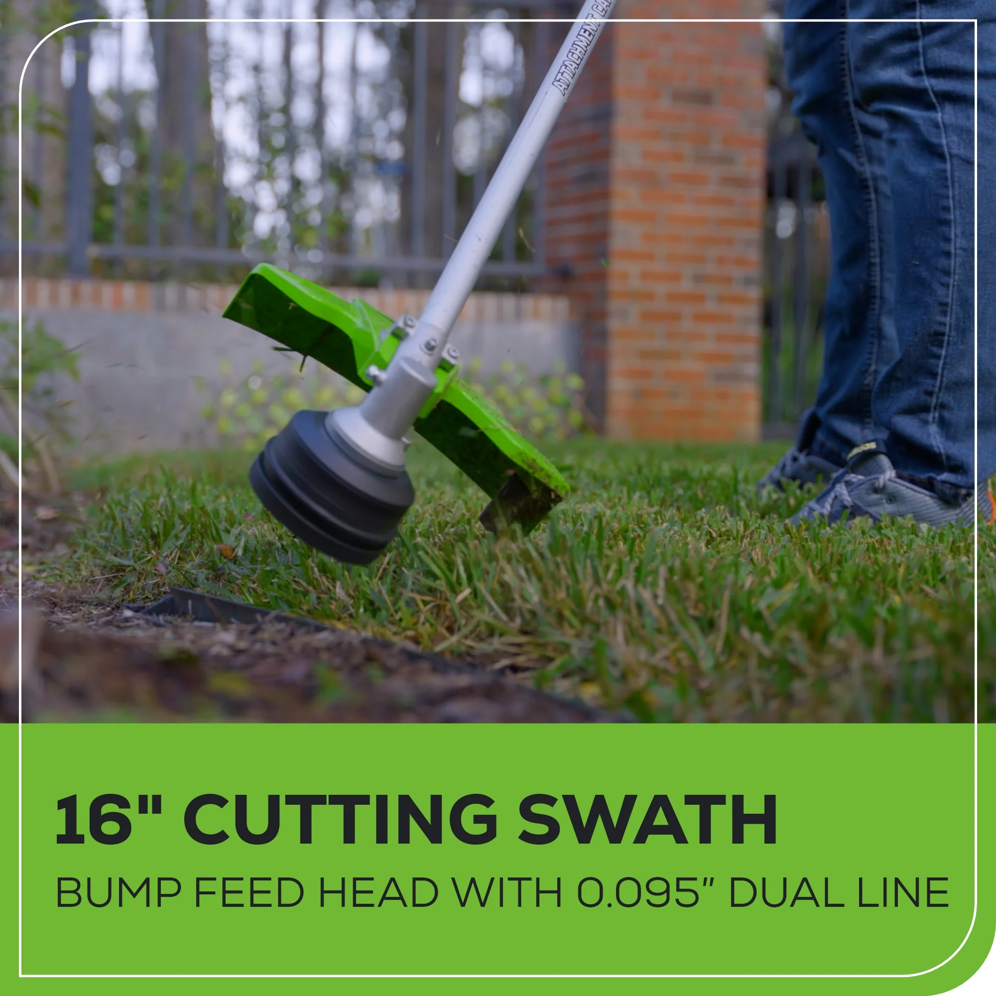 60V 16 Cordless Battery String Trimmer (Attachment Capable) w/ 4.0 Ah Battery & Charger