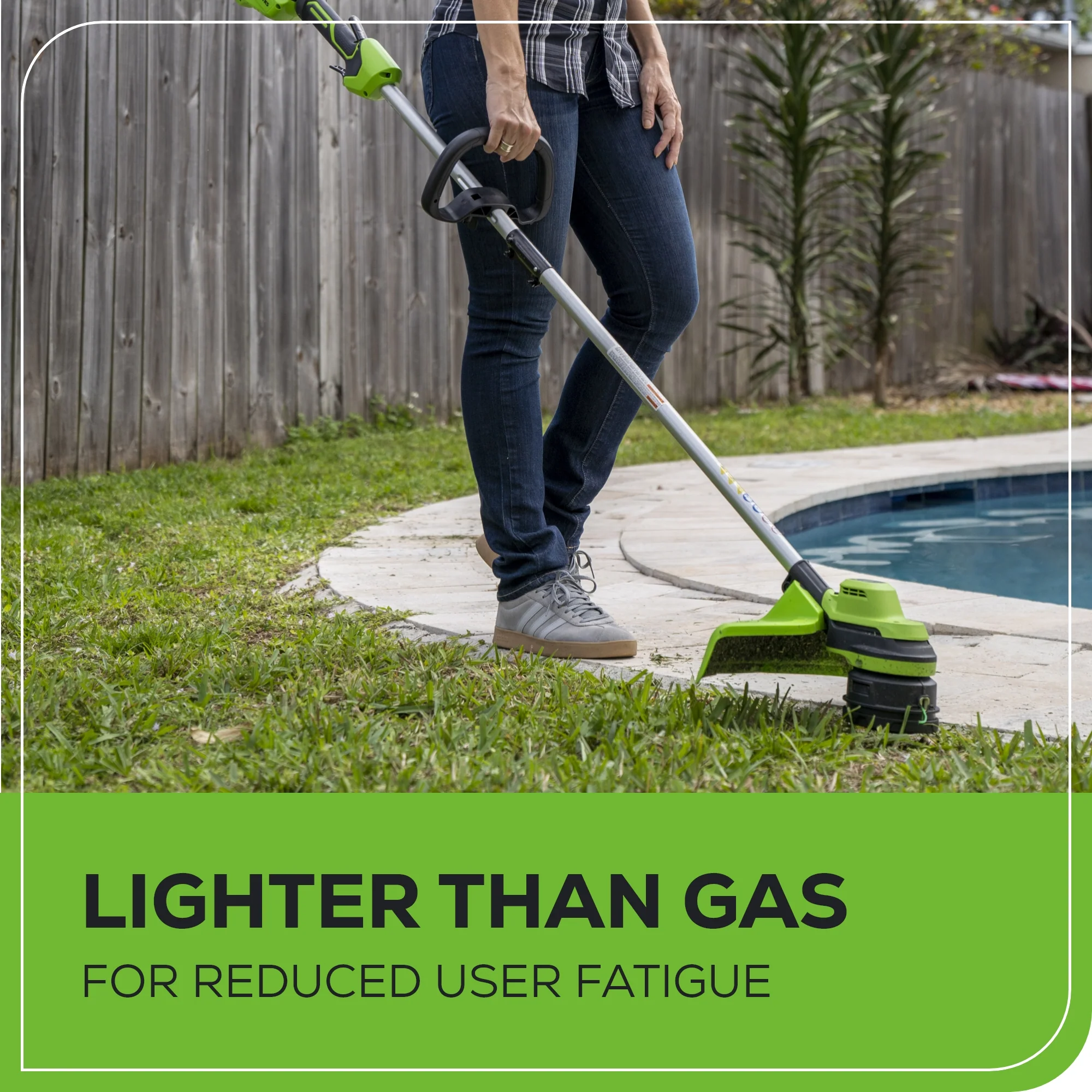 48V (2x24V) 15 Cordless Battery Load N' Go™ String Trimmer w/ (2) 4.0Ah USB Batteries & Charger