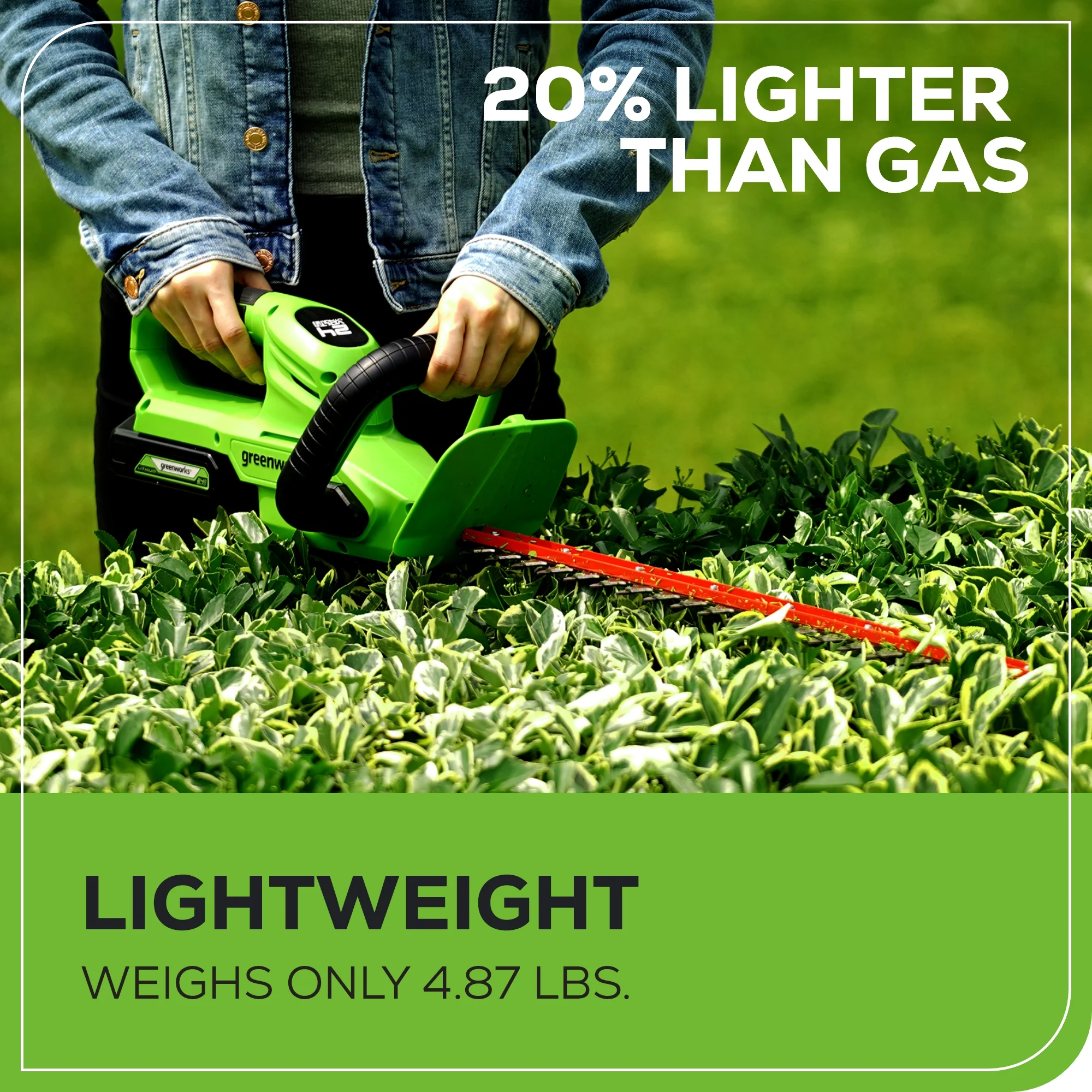 24V 22 Cordless Battery Rotating Handle Hedge Trimmer 3000 SPM (Tool Only)