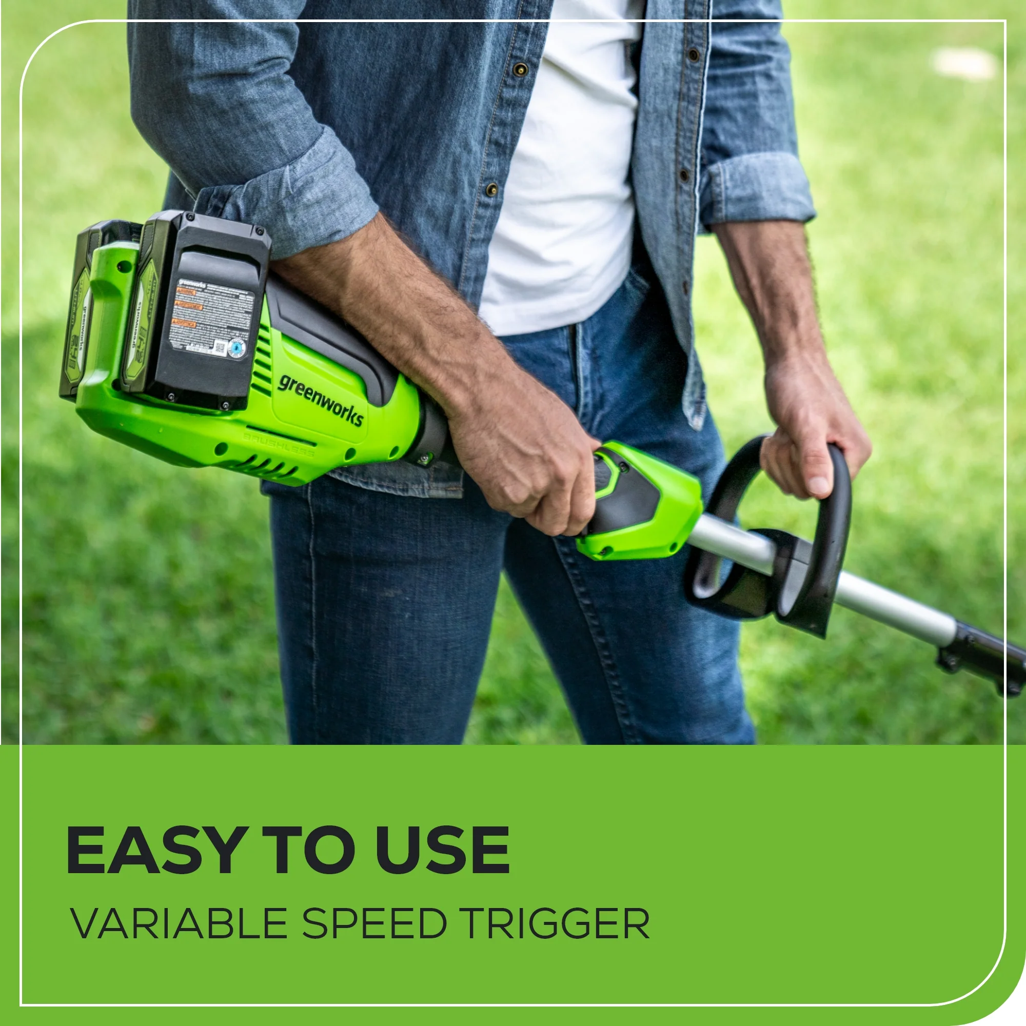 48V (2x24V) 8 Edger w/ (2) 4.0Ah USB Batteries & Dual Port Charger