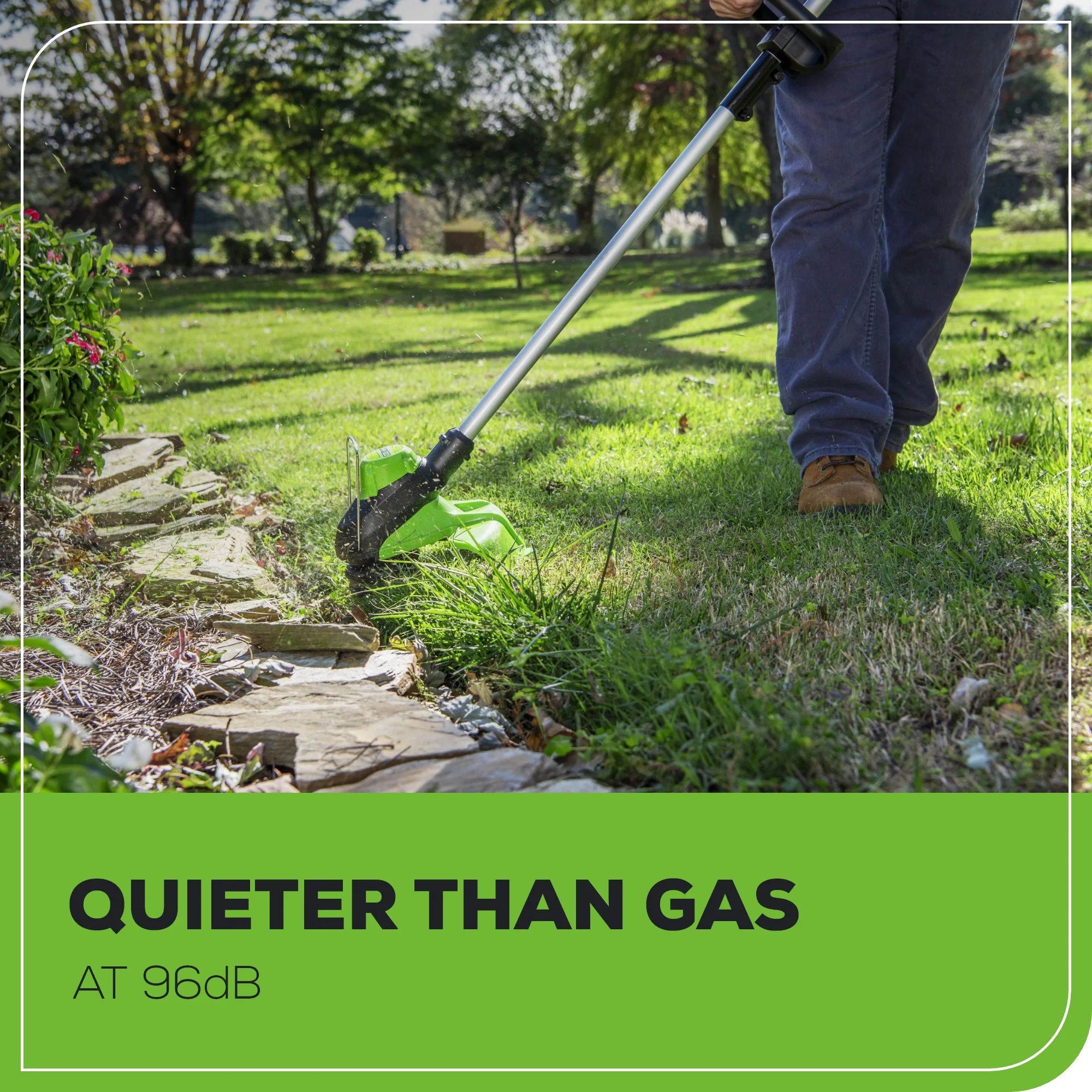 60V 17 Cordless Battery Push Lawn Mower and 13 String Trimmer Combo Kit w/ 4.0Ah Battery & Charger