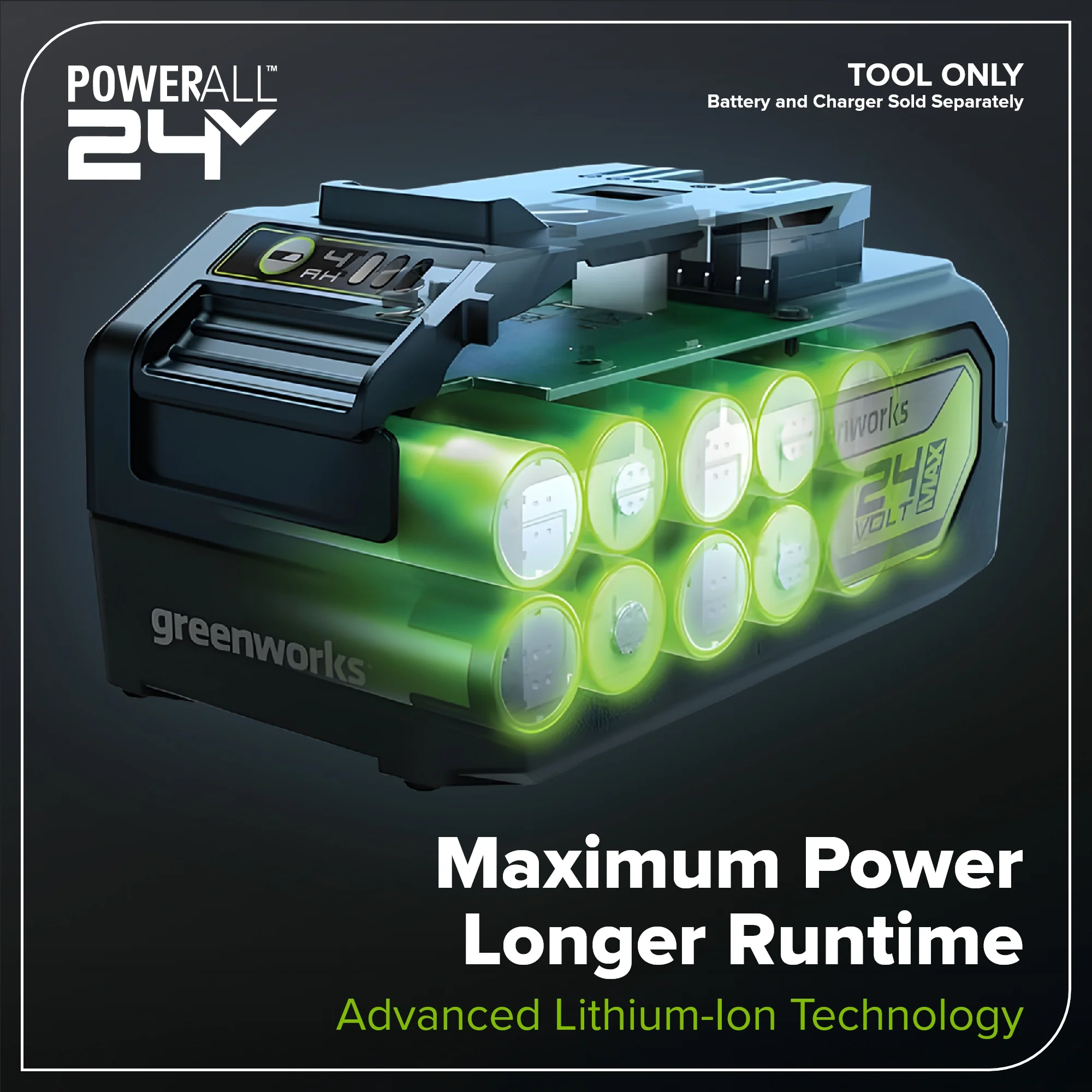 24V 22 Cordless Battery Hedge Trimmer 2800 SPM w/ 4.0Ah USB Battery & Charger