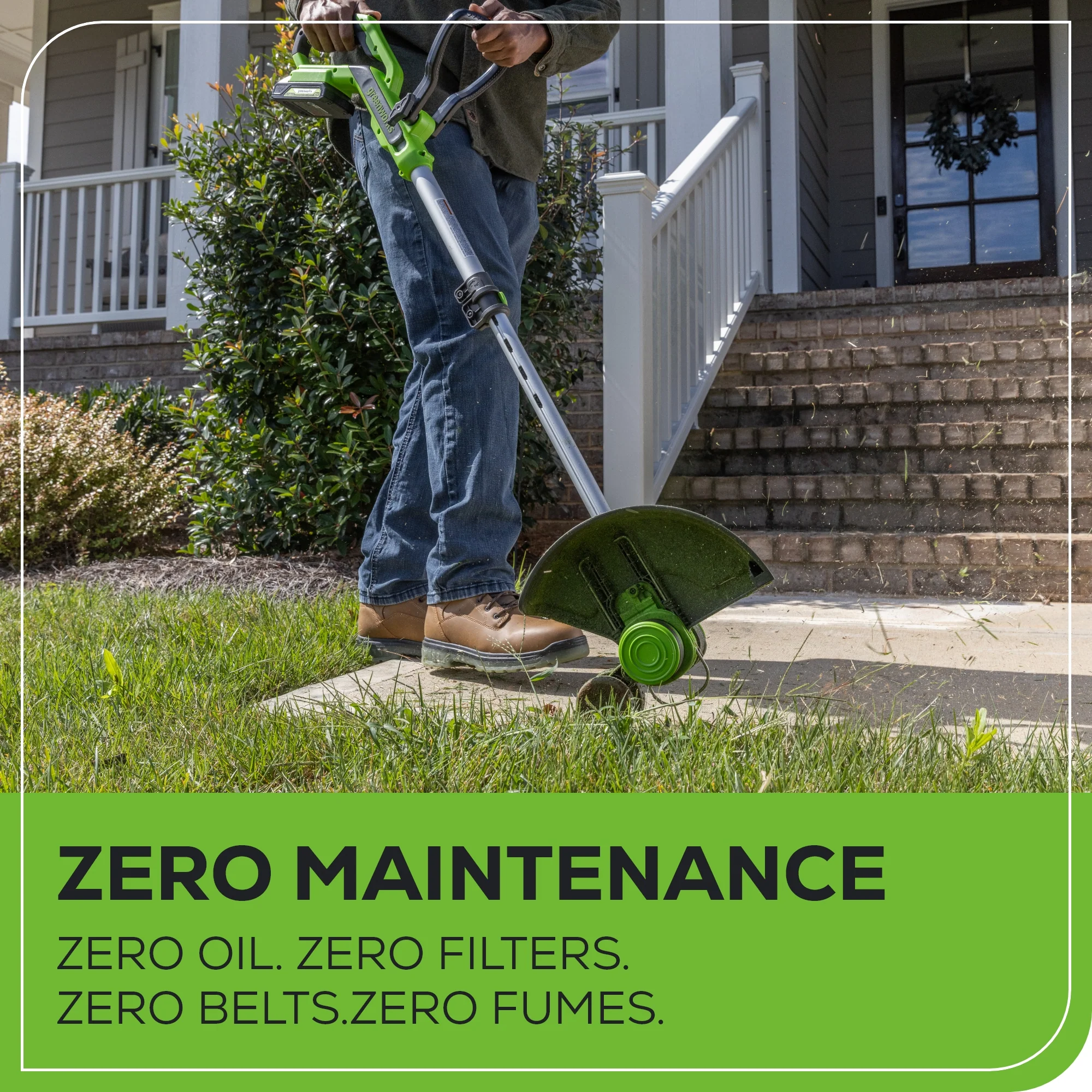 24V 12 Cordless Battery String Trimmer & Edger (Tool Only)