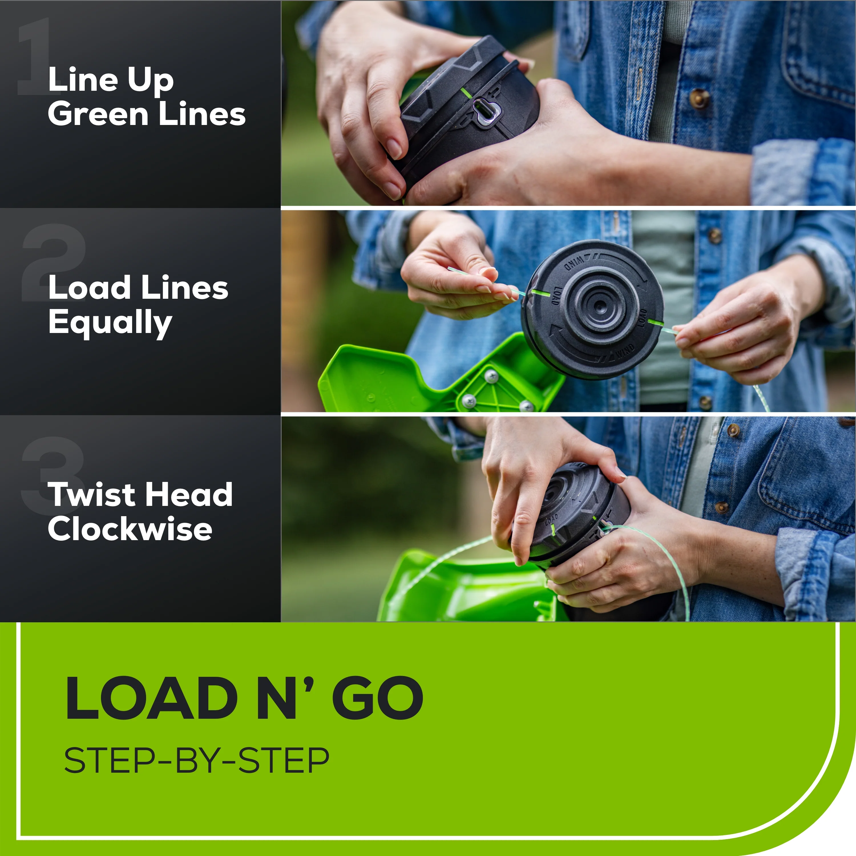 RENEWED 80V 17 Brushless String Trimmer Shoulder Strap, Precut  Line included w/ 2.0Ah Battery & Charger